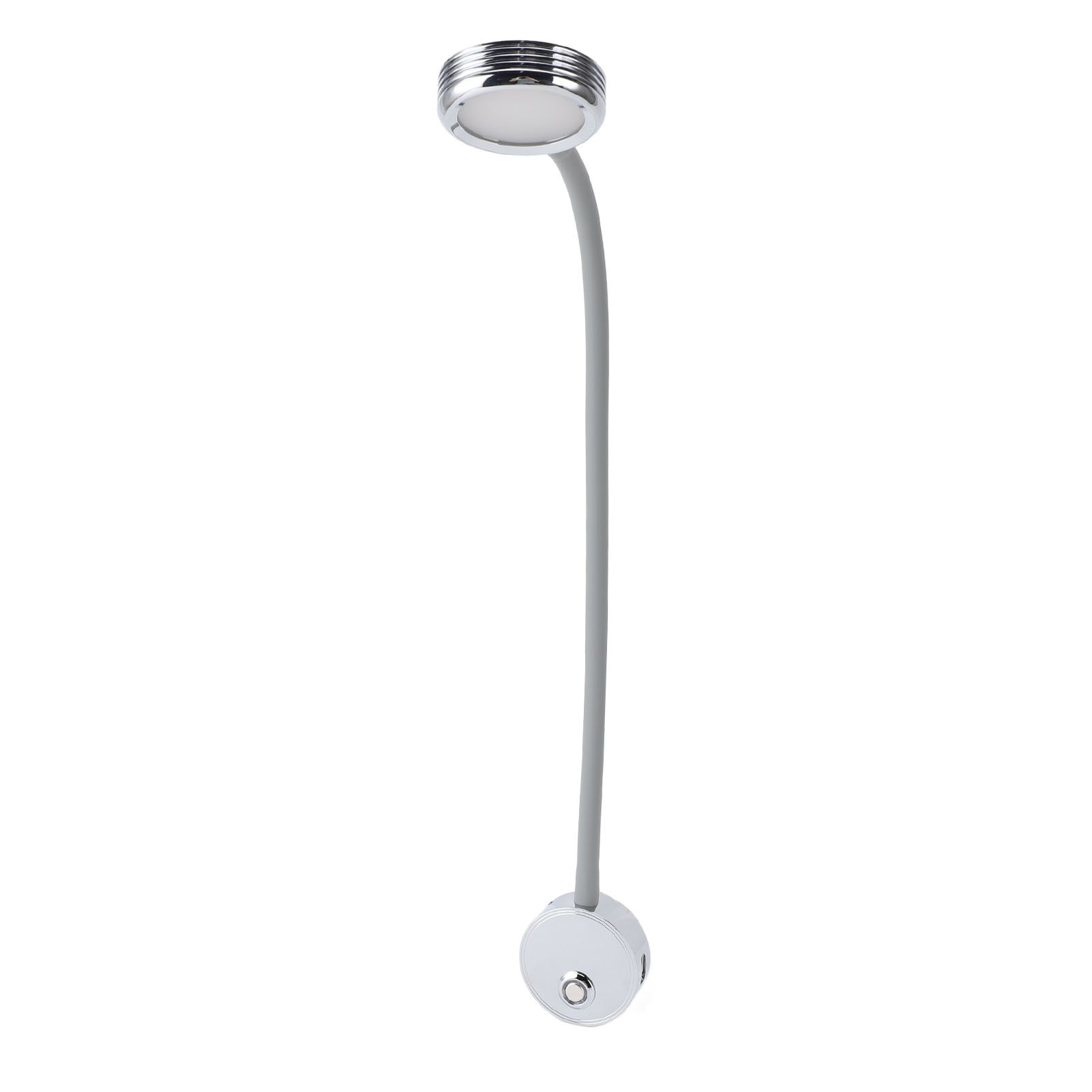 RV Reading Light with USB Port Flexible Gooseneck Bedside Wall Lamp for Boat view 4