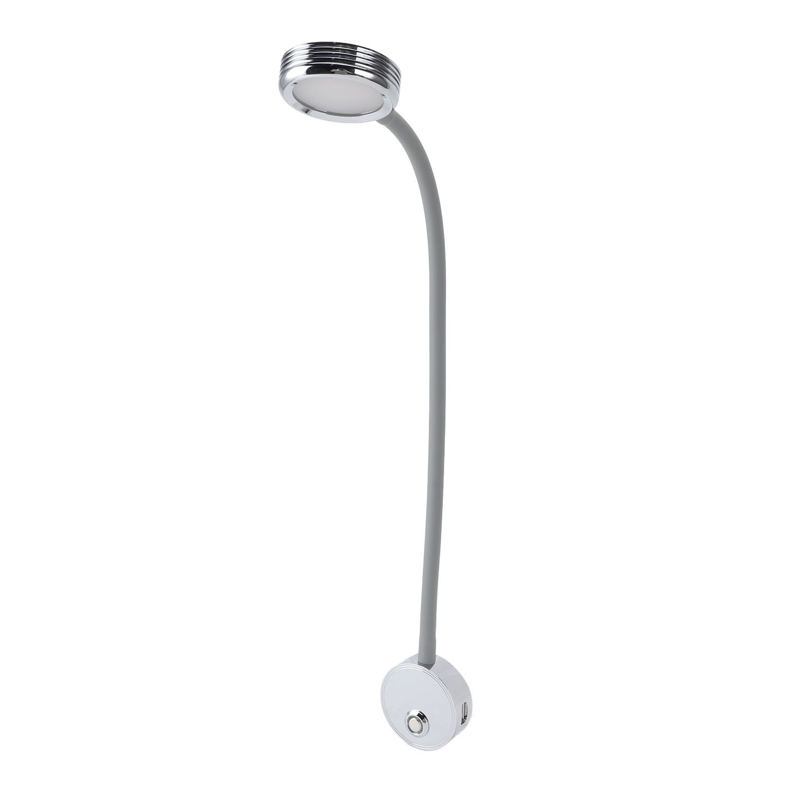 RV Reading Light with USB Port Flexible Gooseneck Bedside Wall Lamp for Boat view 11