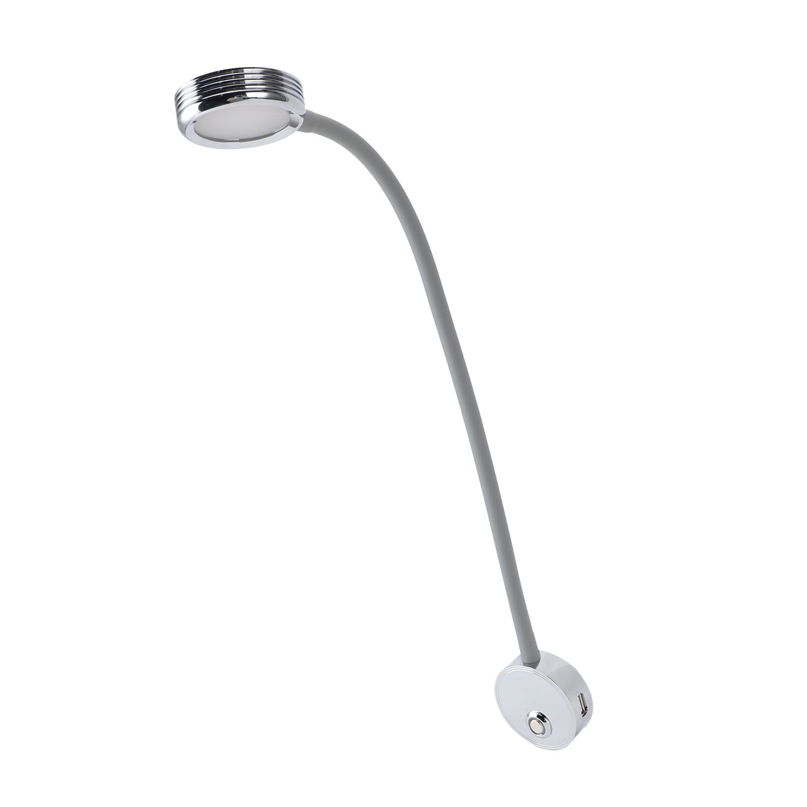 RV Reading Light with USB Port Flexible Gooseneck Bedside Wall Lamp for Boat view 12