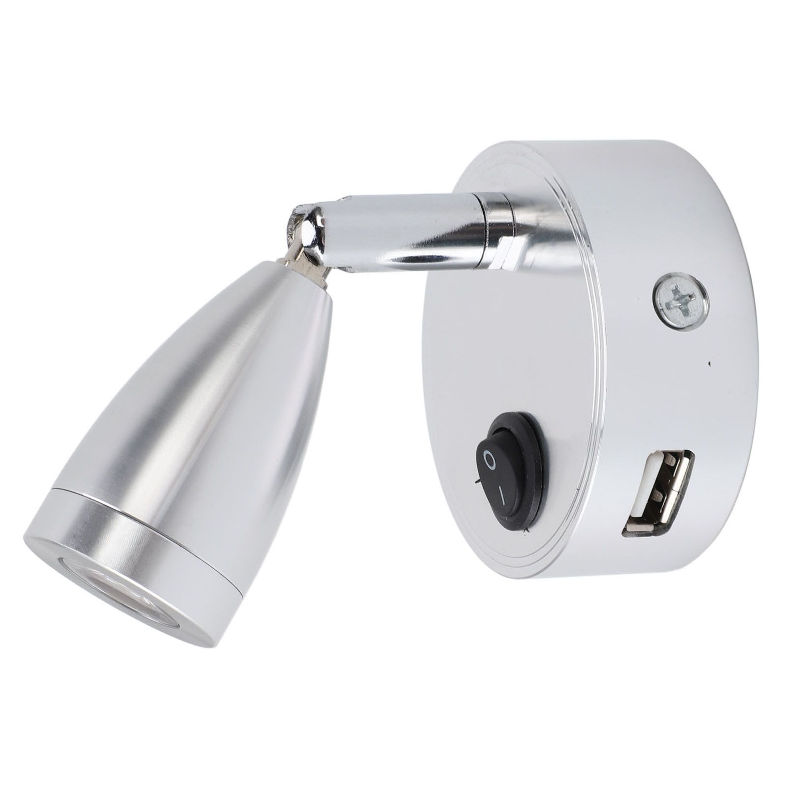 RV Reading Lamp Button Switch 350° Rotatable RV Spotlight with USB Port for view 4