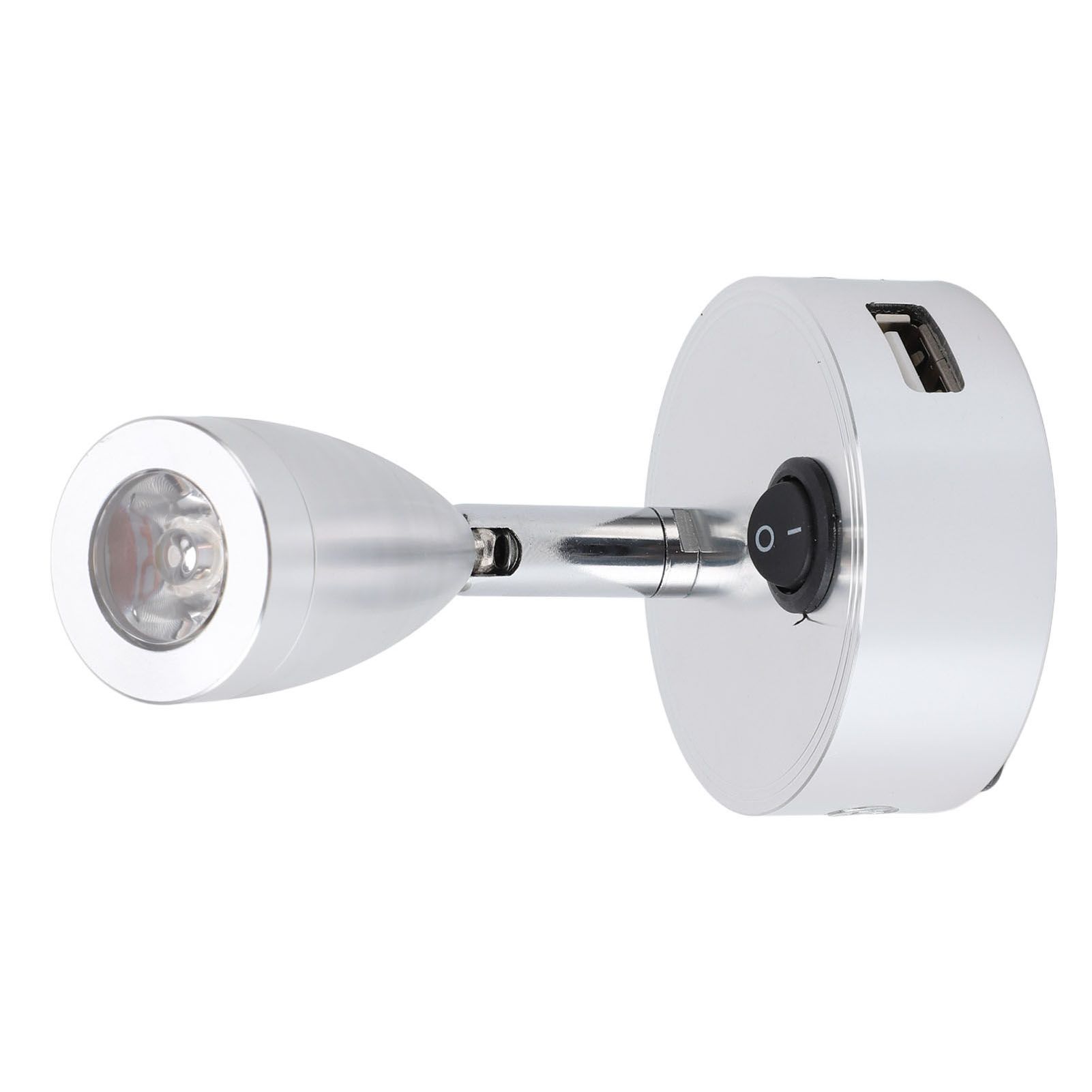 RV Reading Lamp Button Switch 350° Rotatable RV Spotlight with USB Port for view 9