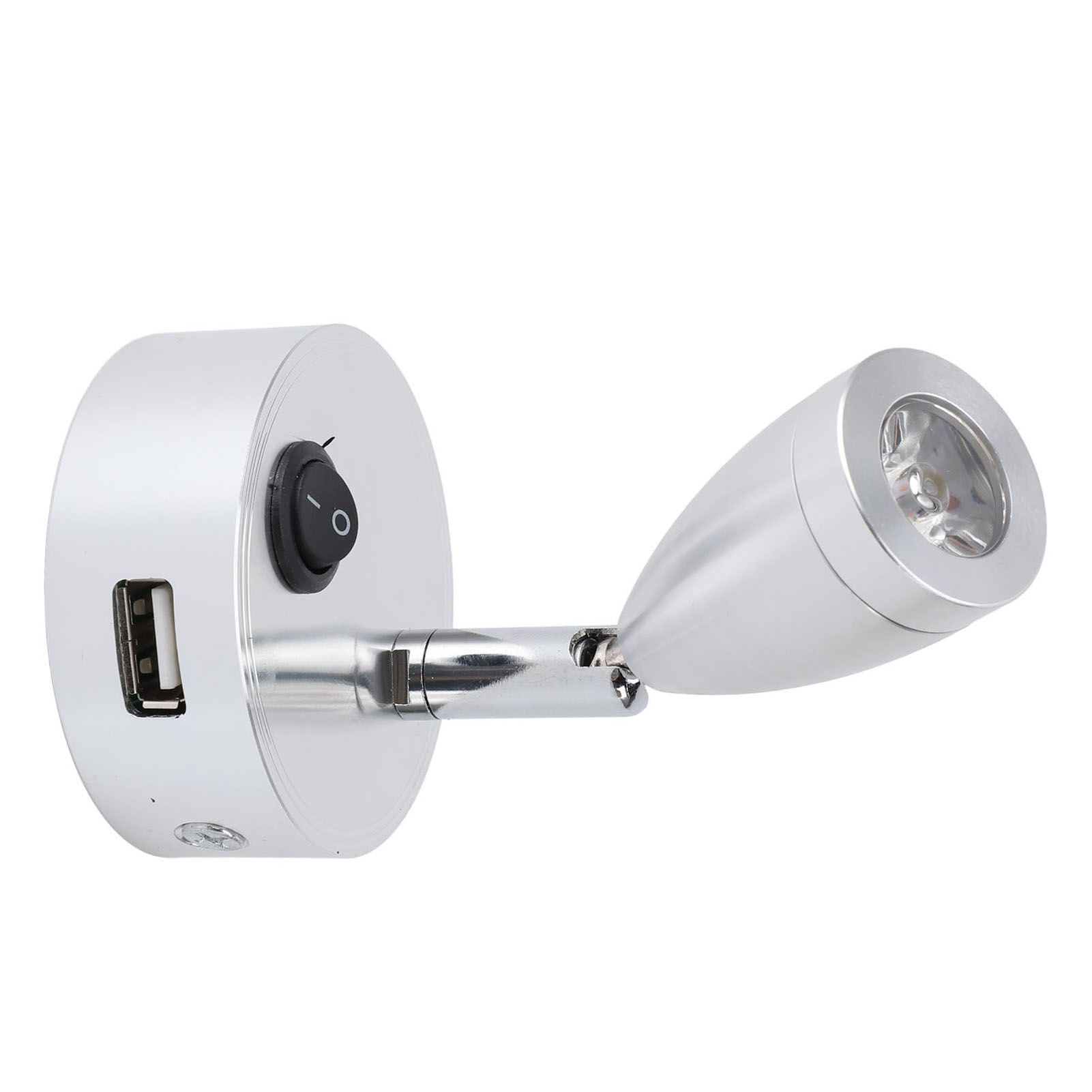 RV Reading Lamp Button Switch 350° Rotatable RV Spotlight with USB Port for view 10