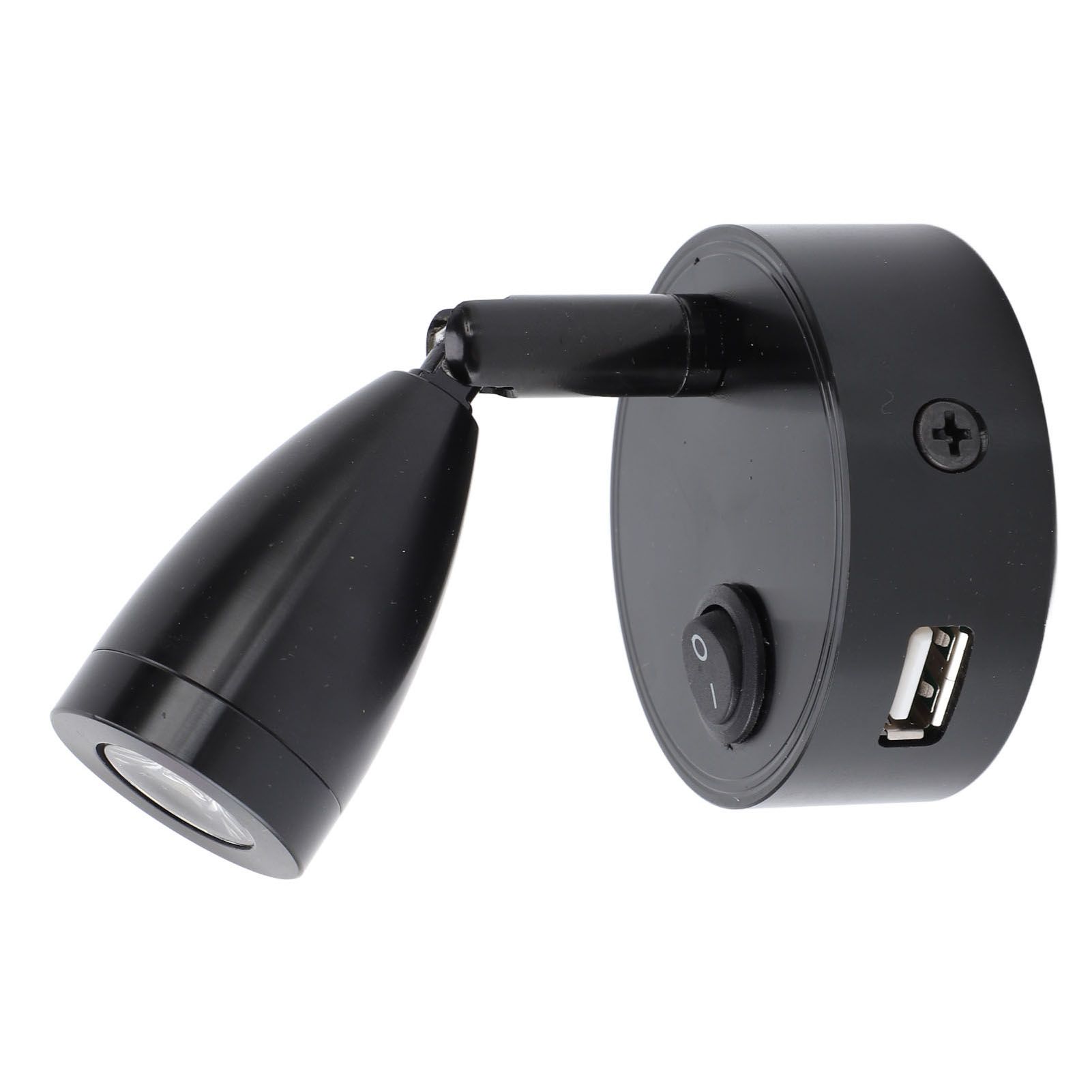 RV Reading Lamp Button Switch 350° Rotatable RV Spotlight with USB Port for view 4