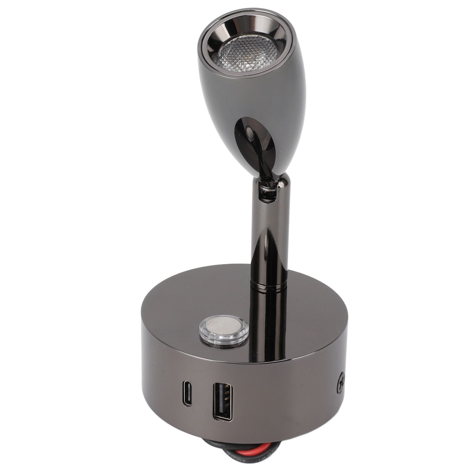 RV Reading Lamp USB Port Matte 3 Color Temperature Dimmable Touch Switch RV view 4