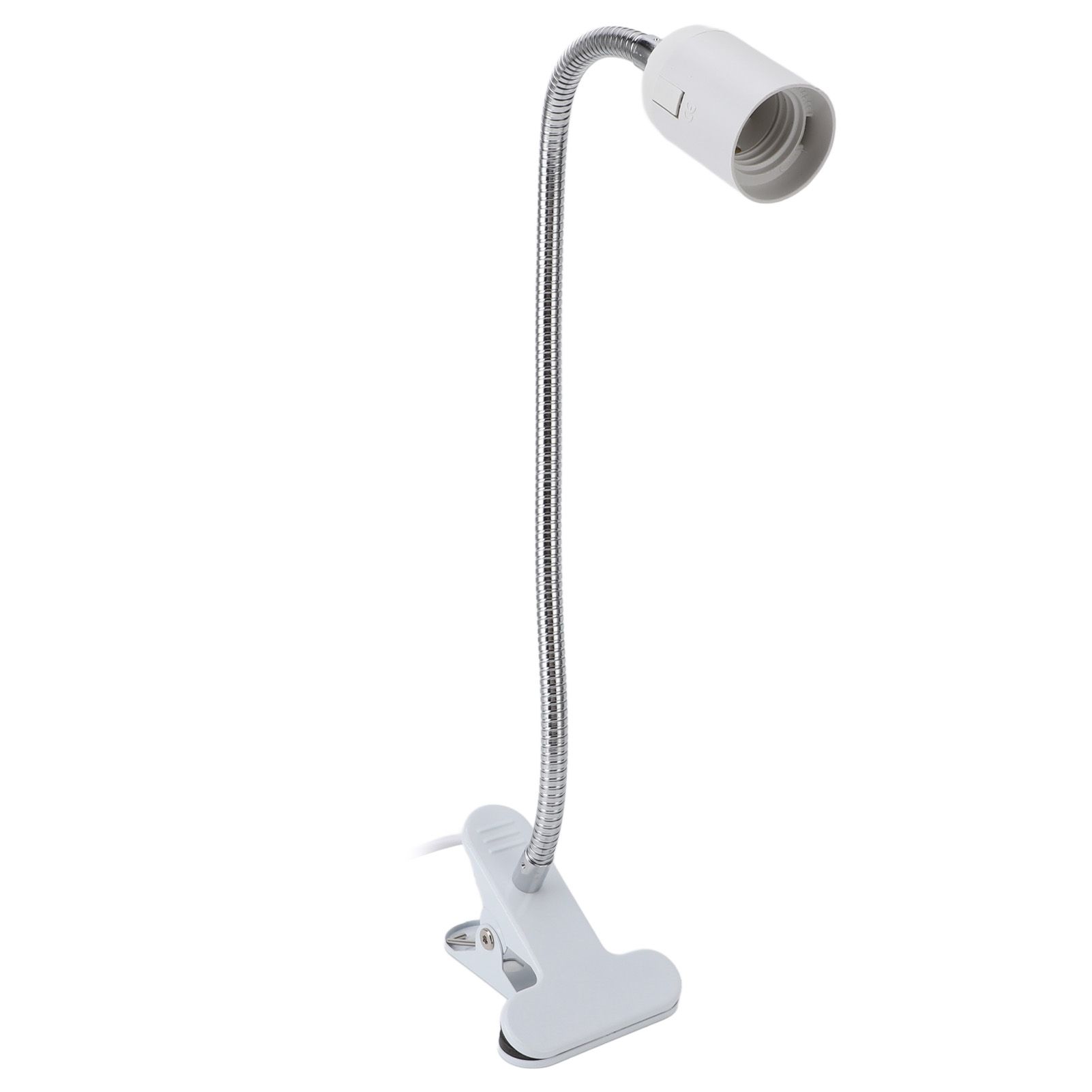 Clip Desk Lamp Holder with Flexible Gooseneck E27 E26 Aluminum Alloy Clamp view 6