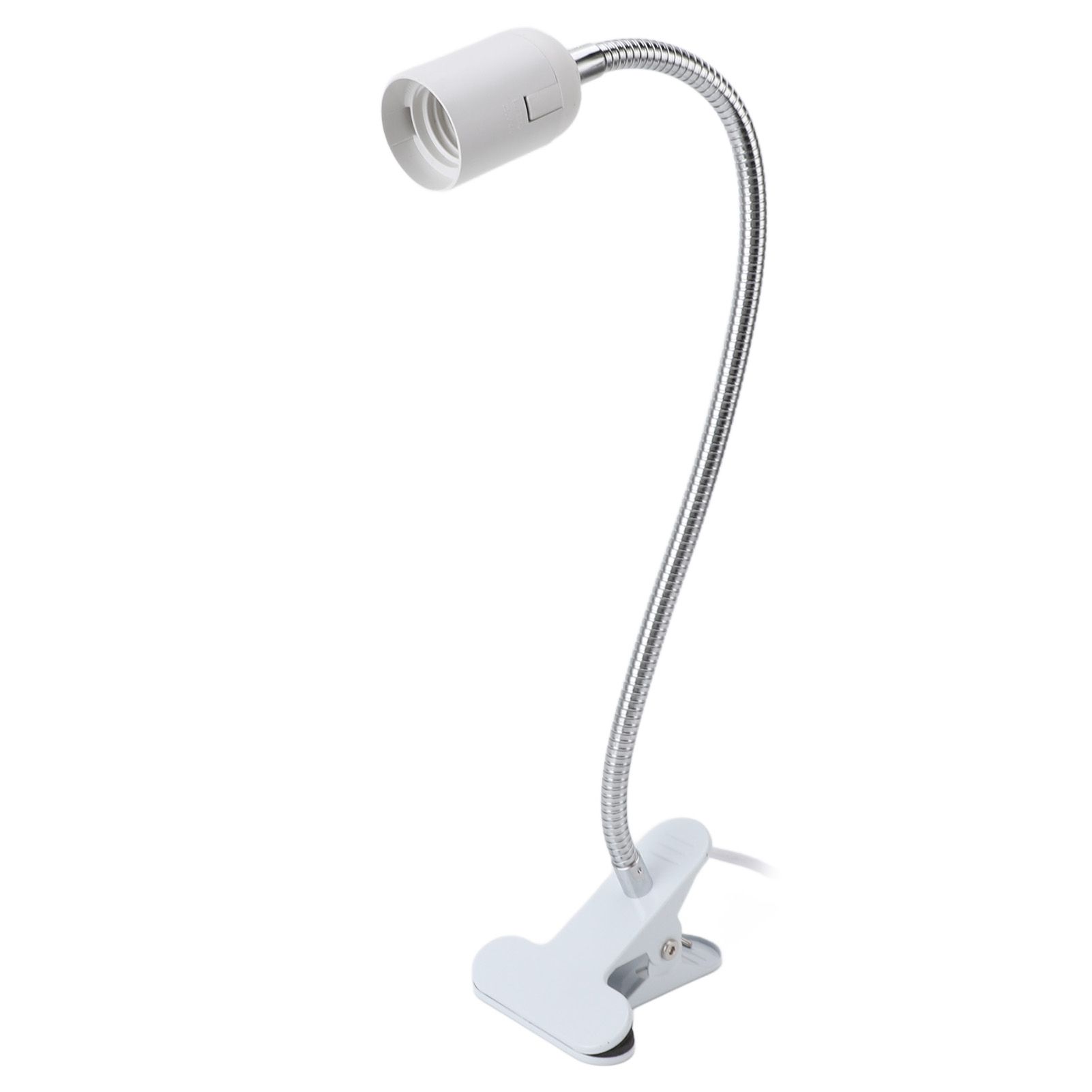 Clip Desk Lamp Holder with Flexible Gooseneck E27 E26 Aluminum Alloy Clamp view 8