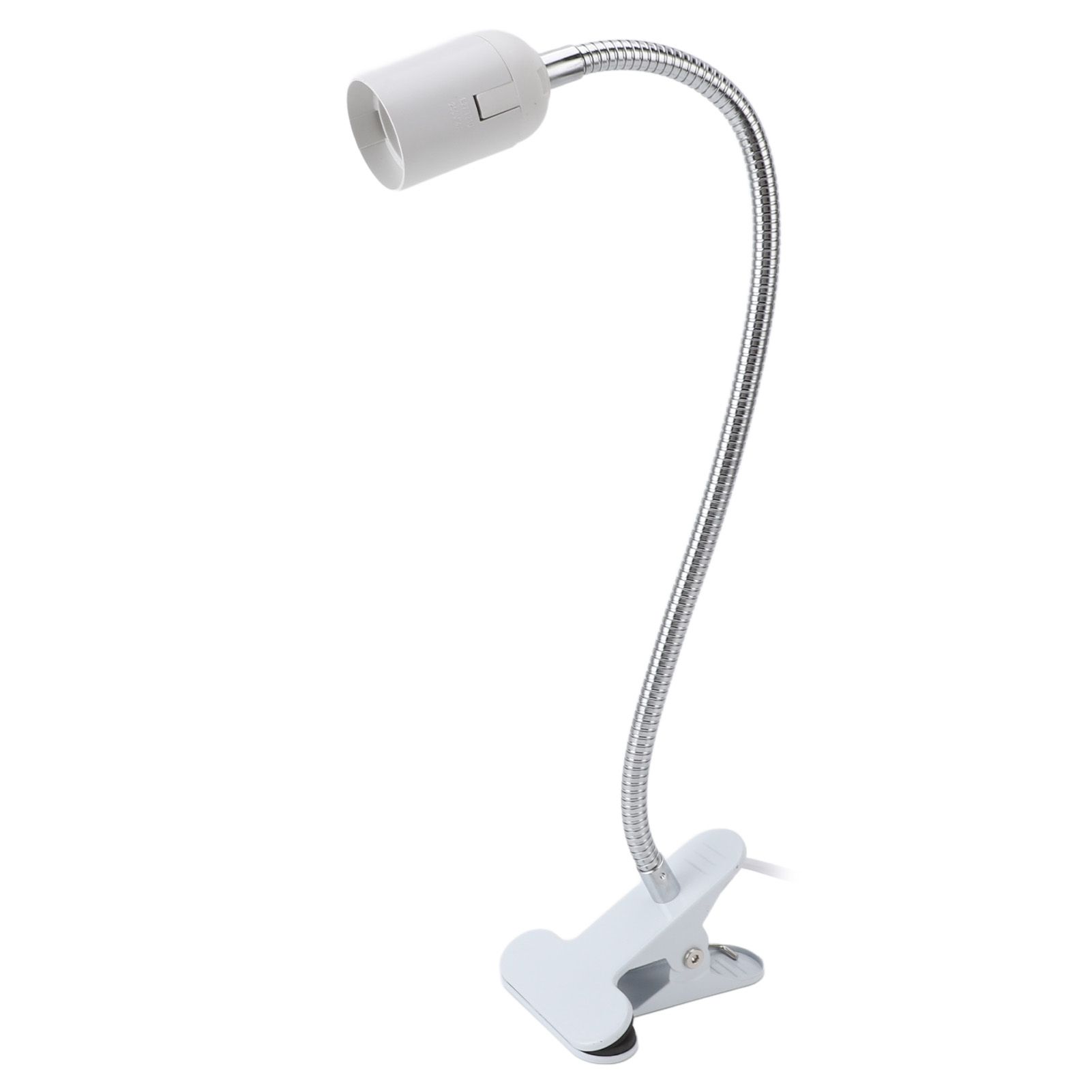 Clip Desk Lamp Holder with Flexible Gooseneck E27 E26 Aluminum Alloy Clamp view 9