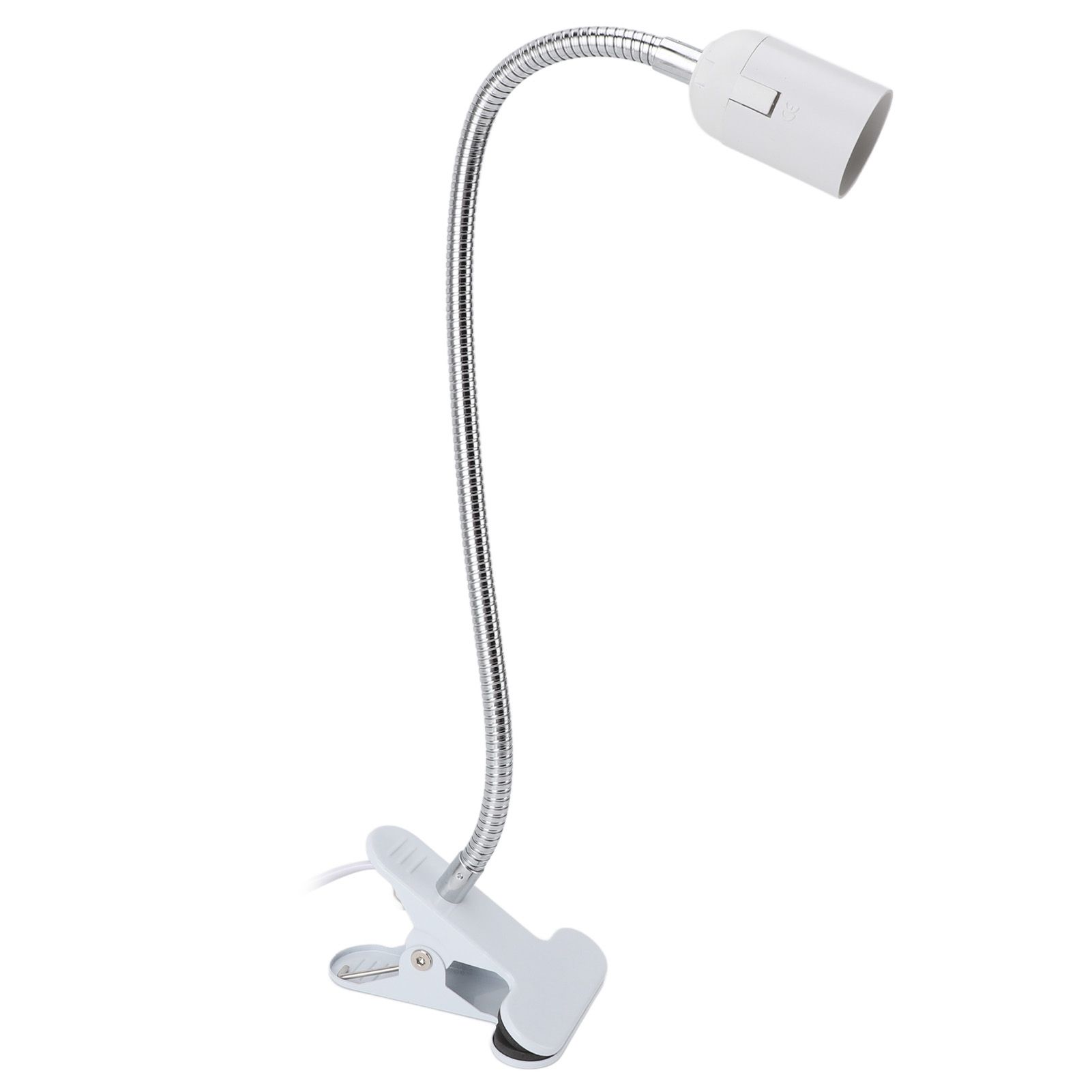Clip Desk Lamp Holder with Flexible Gooseneck E27 E26 Aluminum Alloy Clamp view 11