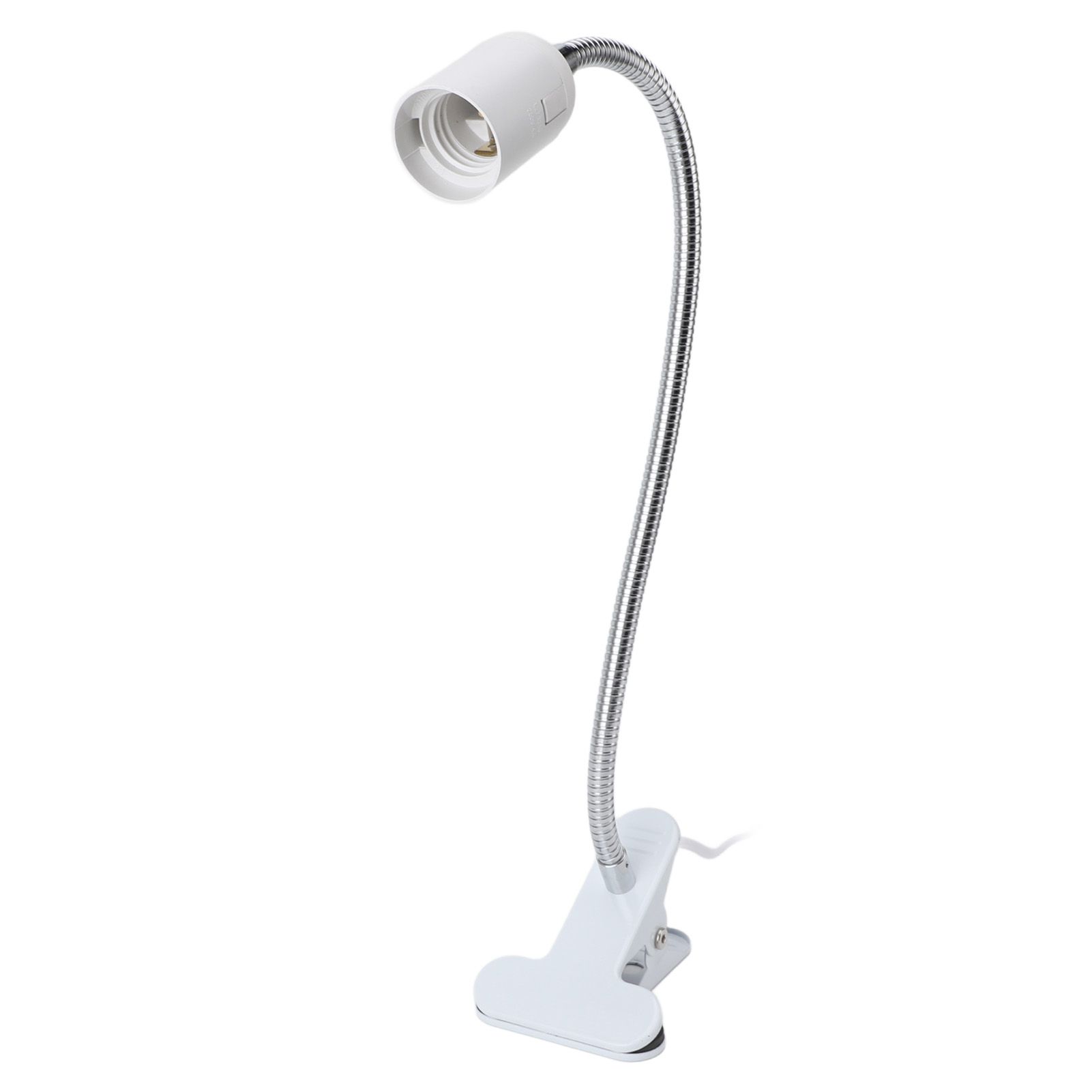 Clip Desk Lamp Holder with Flexible Gooseneck E27 E26 Aluminum Alloy Clamp view 12