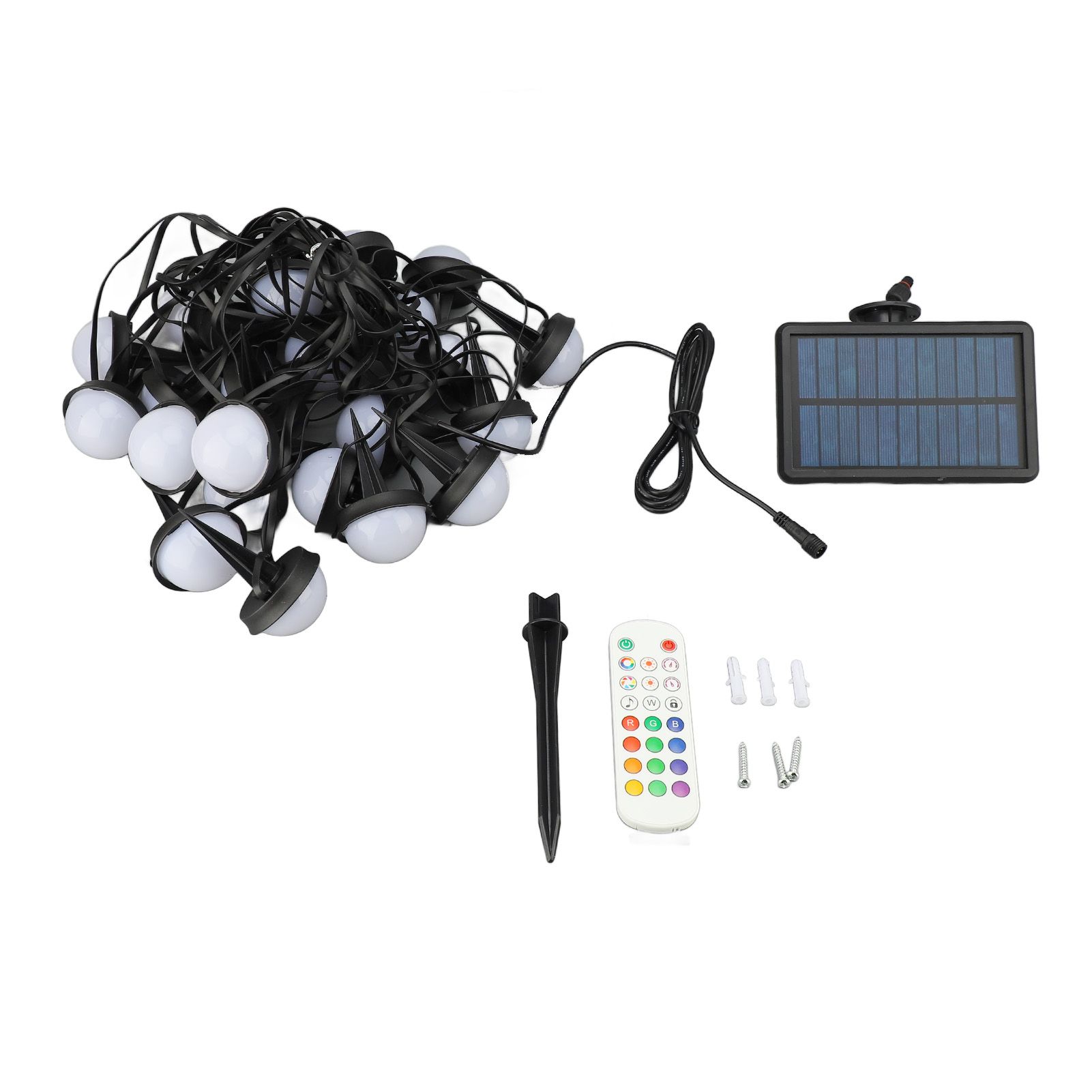 Ground String Light 25 RGB Bulbs IP66 Waterproof APP Bluetooth 2.4G Remote view 3