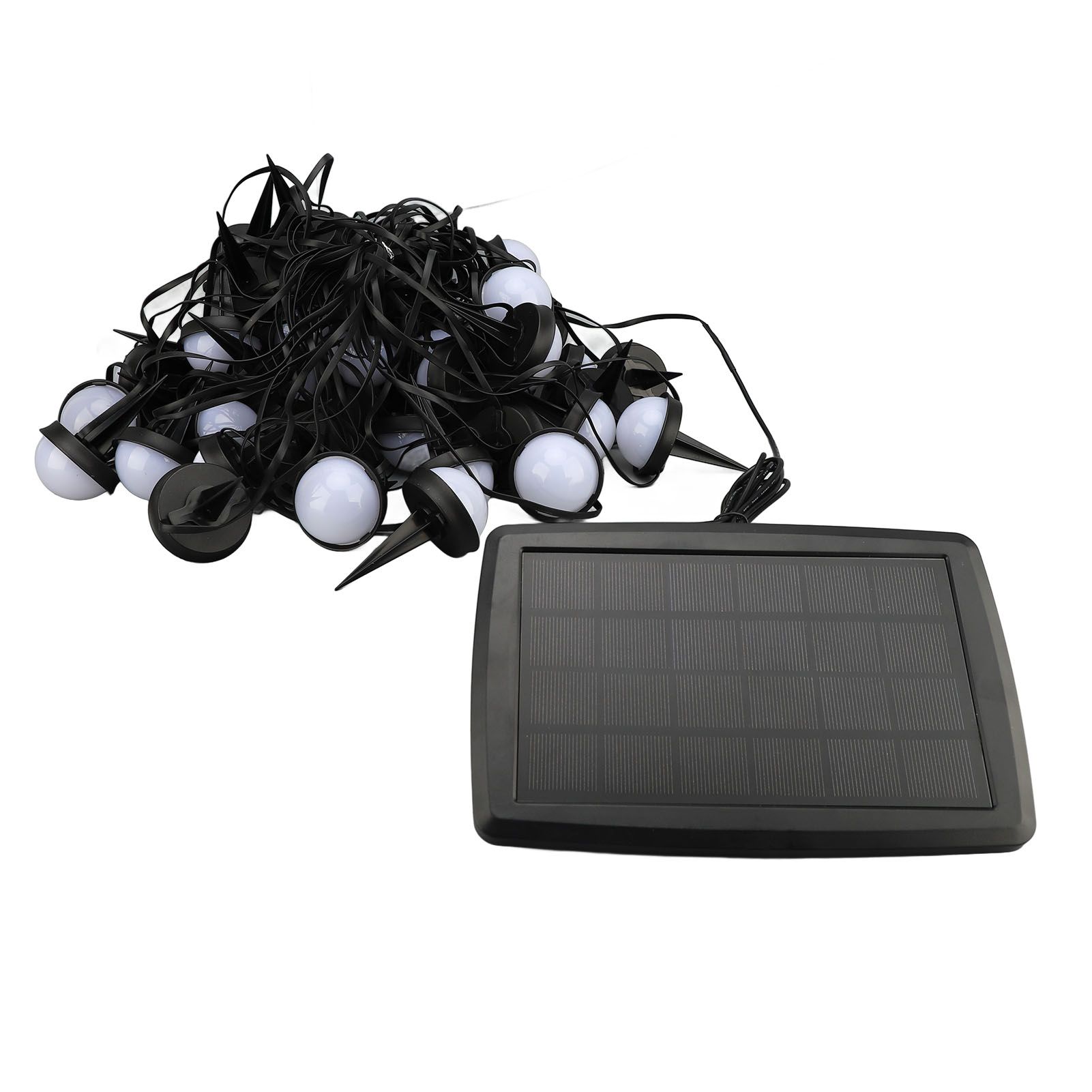 Solar Light String 50 Bulbs Cordless Decorative IP66 Waterproof Light String