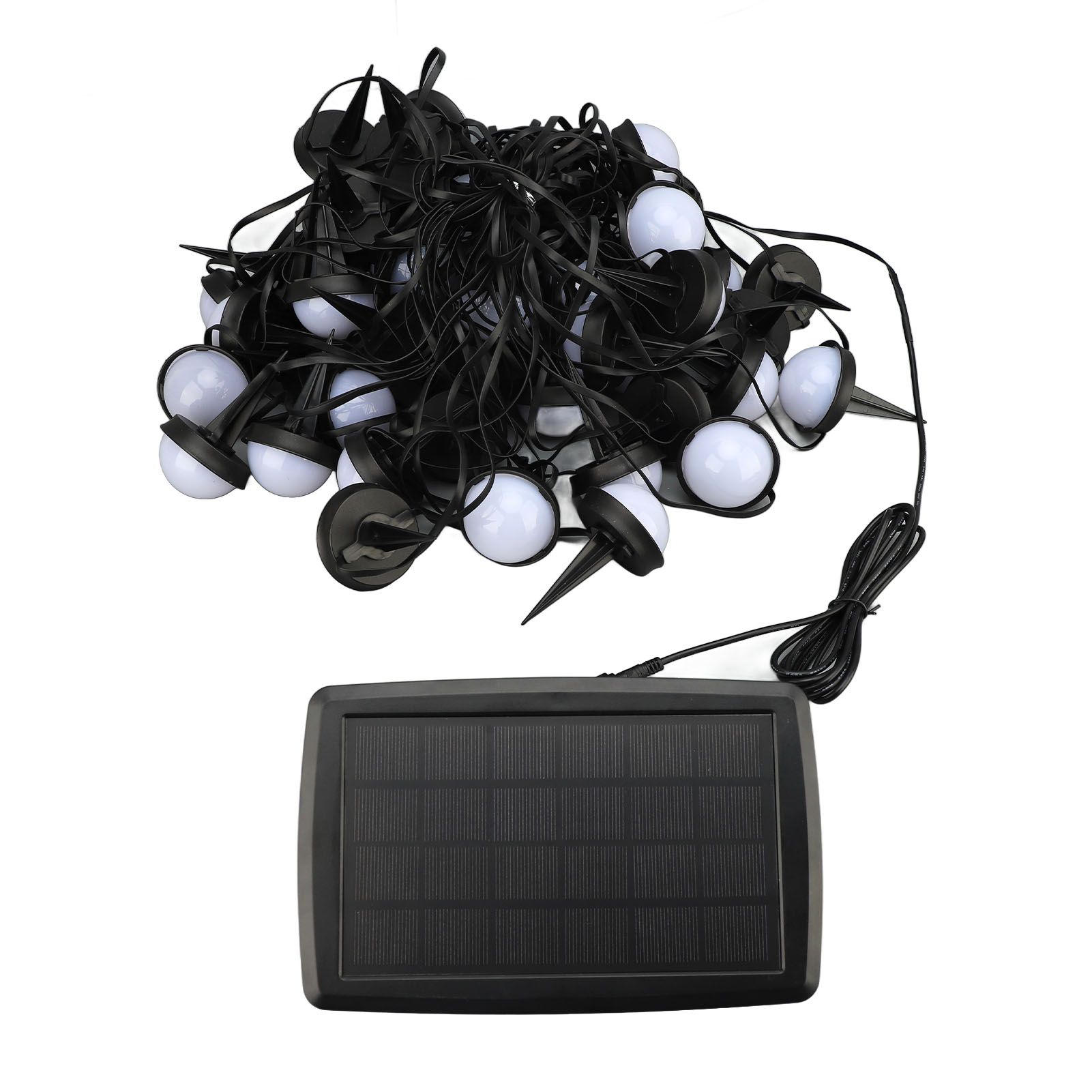 Solar Light String 50 Bulbs Cordless Decorative IP66 Waterproof Light String view 4