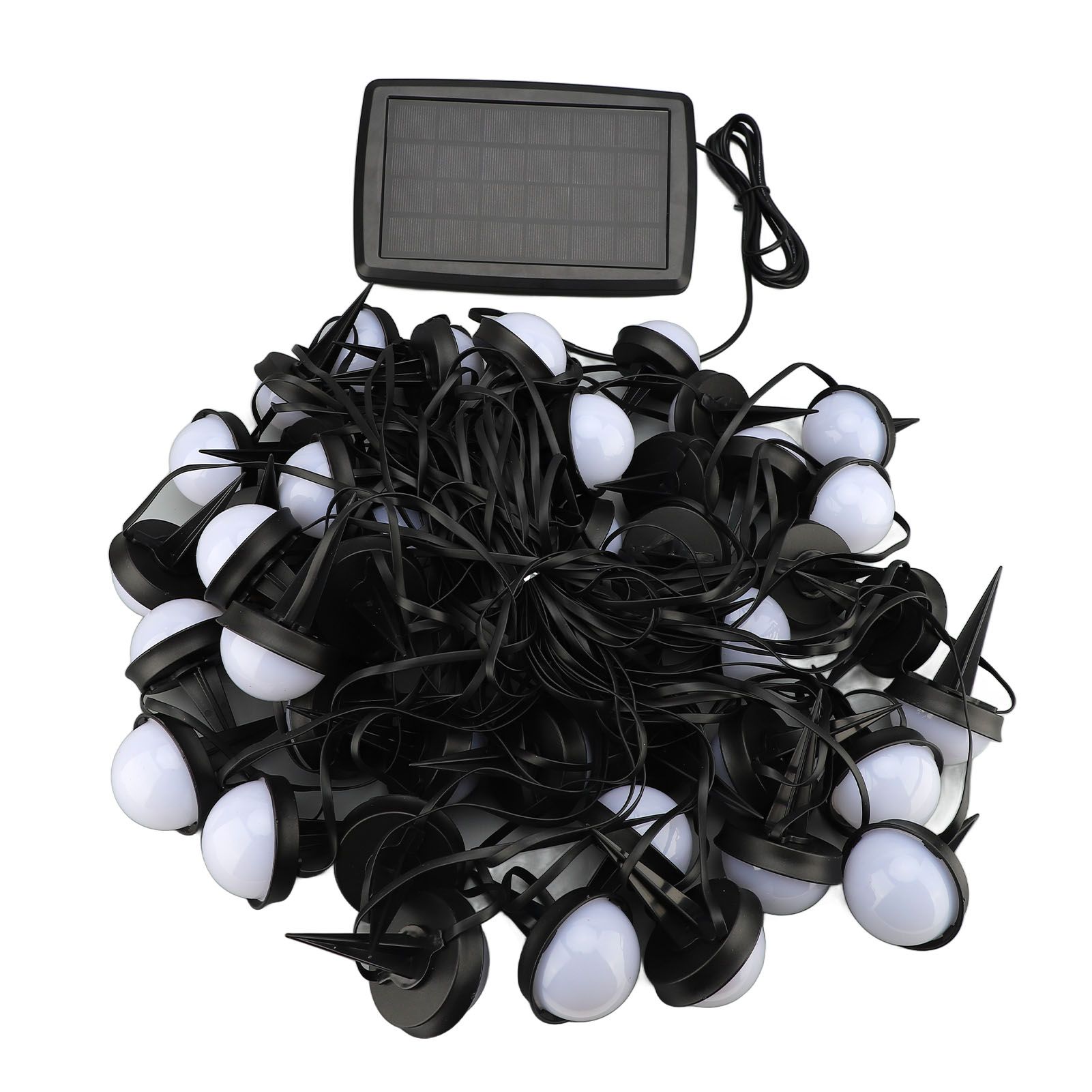 Solar Light String 50 Bulbs Cordless Decorative IP66 Waterproof Light String view 6