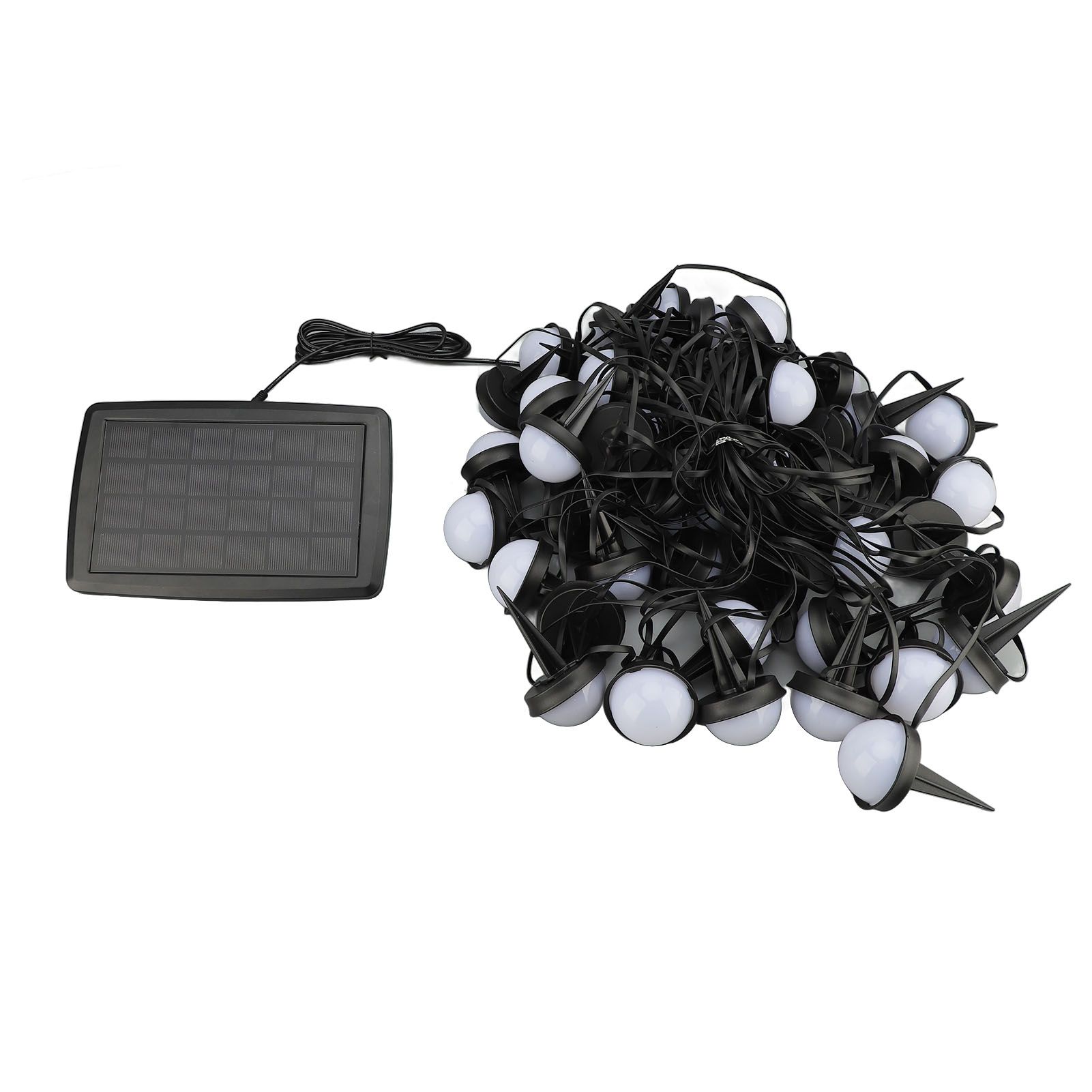 Solar Light String 50 Bulbs Cordless Decorative IP66 Waterproof Light String view 8