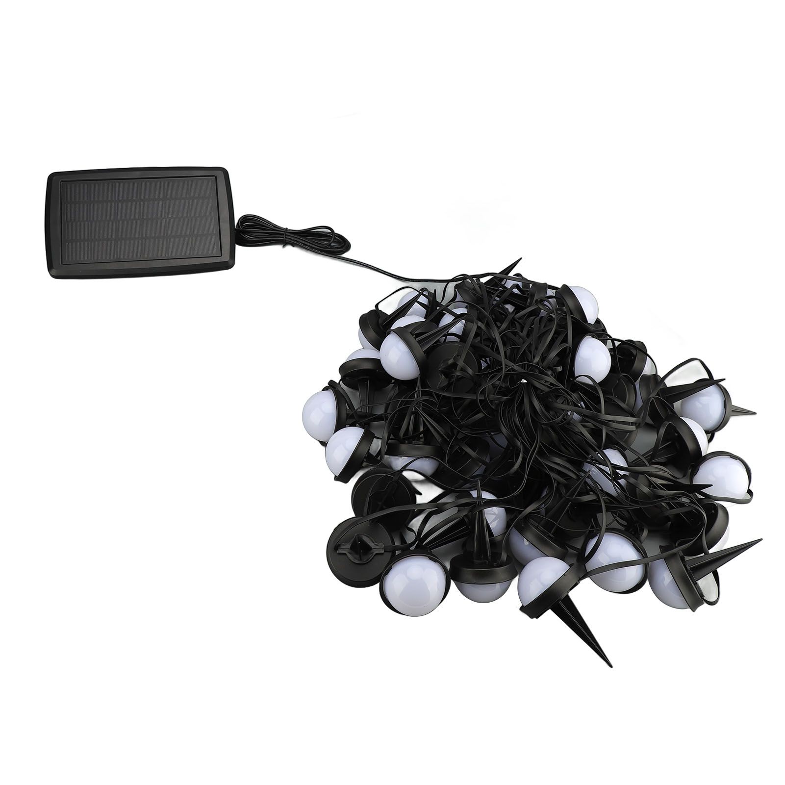 Solar Light String 50 Bulbs Cordless Decorative IP66 Waterproof Light String view 11