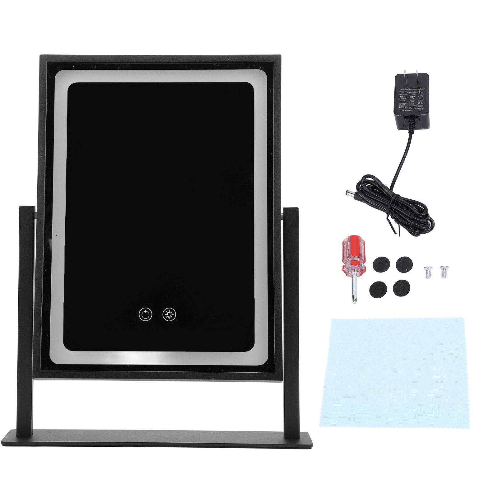 Vanity Mirror Touch Control 3 Color Modes Dimmable 360 Degree Rotation Makeup view 3