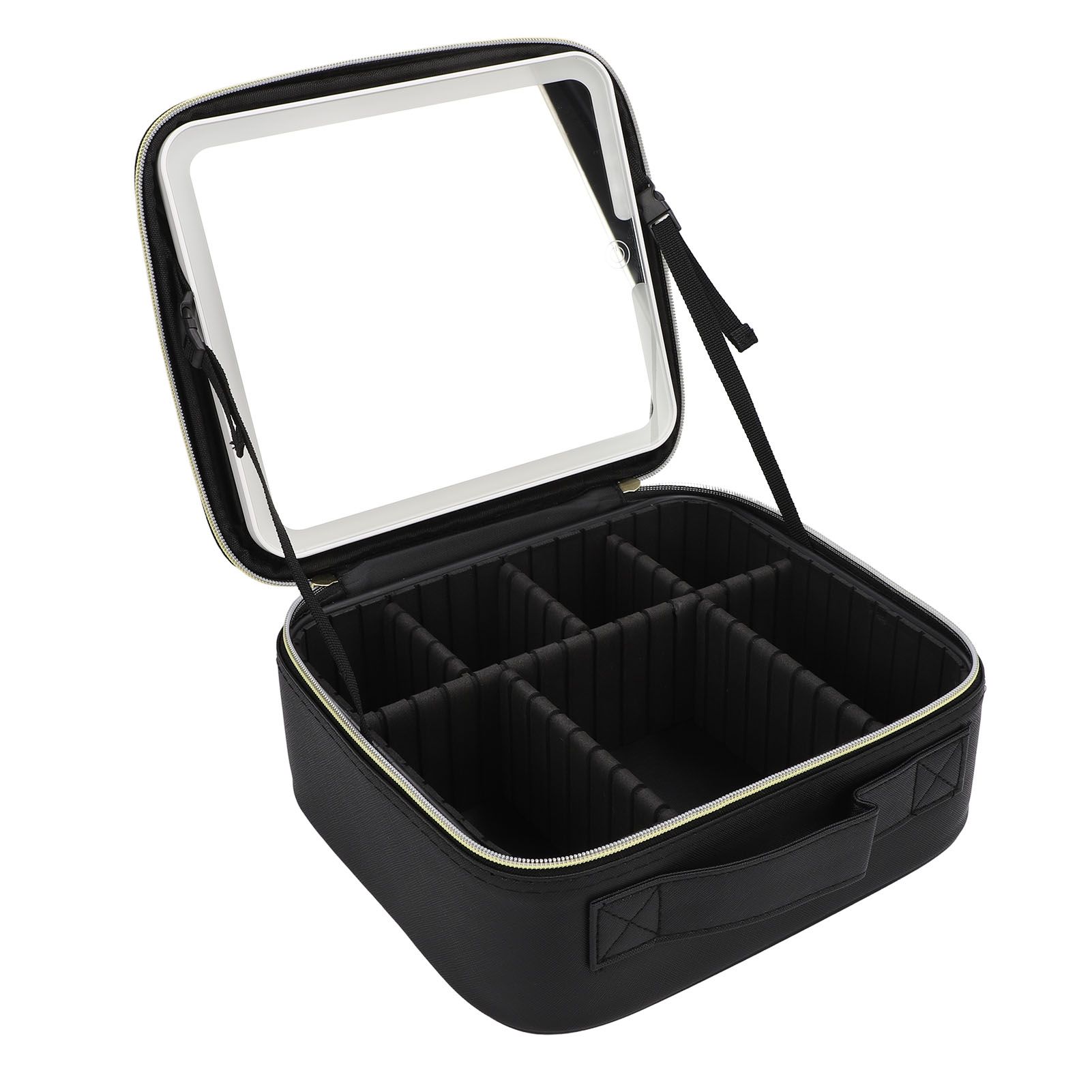 Portable LED Makeup Bag Multipurpose Stylish Large Capacity 3 Color Lights view 6