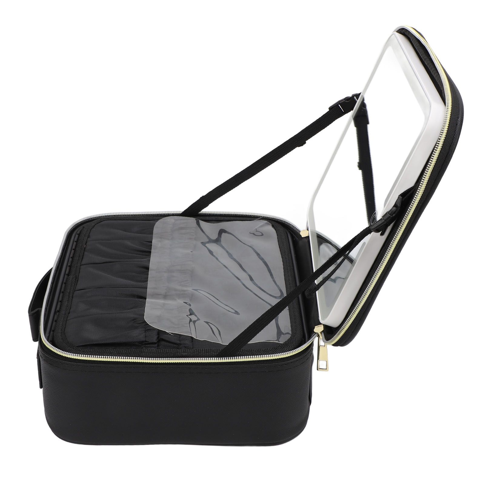 Portable LED Makeup Bag Multipurpose Stylish Large Capacity 3 Color Lights view 10