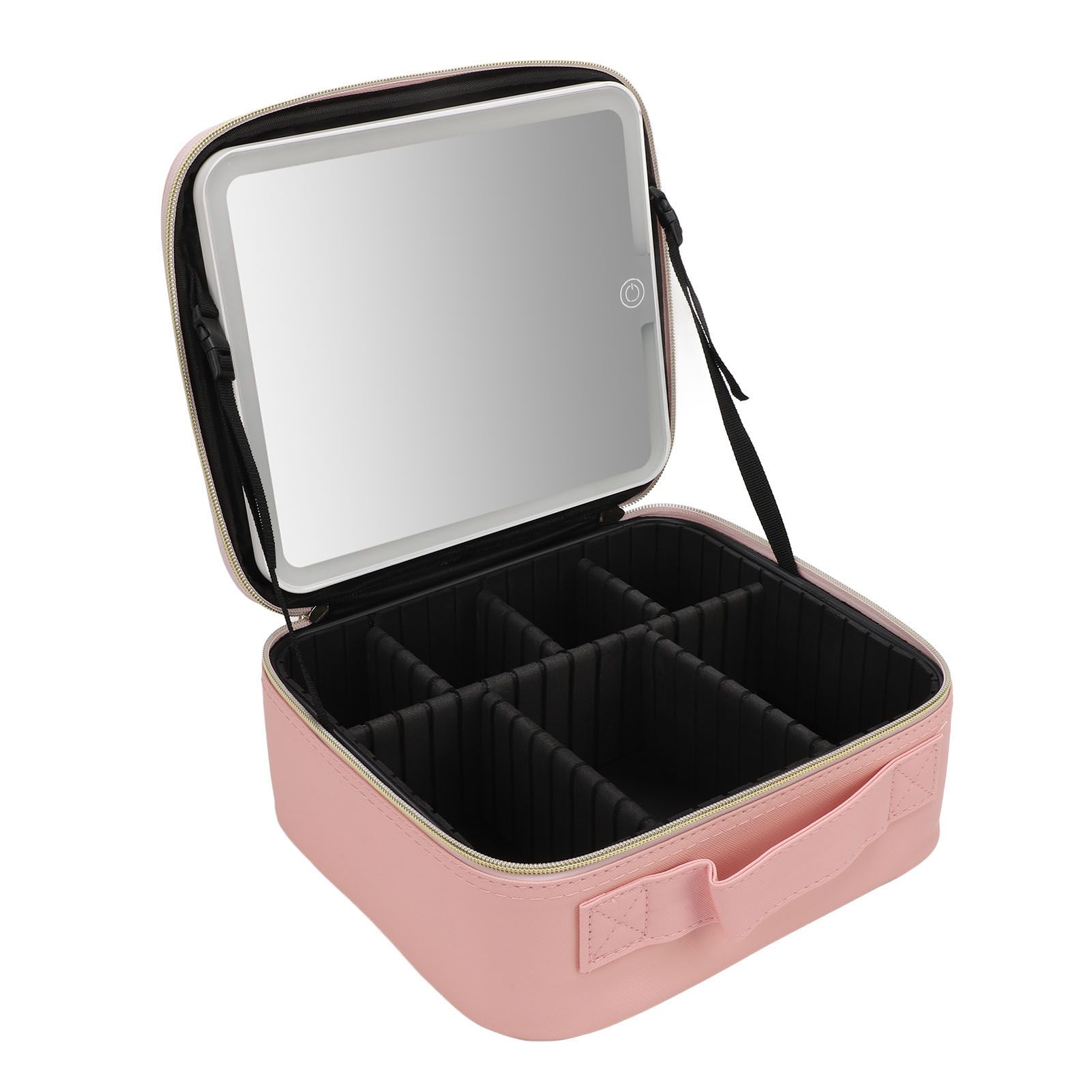 Portable LED Makeup Bag Multipurpose Stylish Large Capacity 3 Color Lights — image 1
