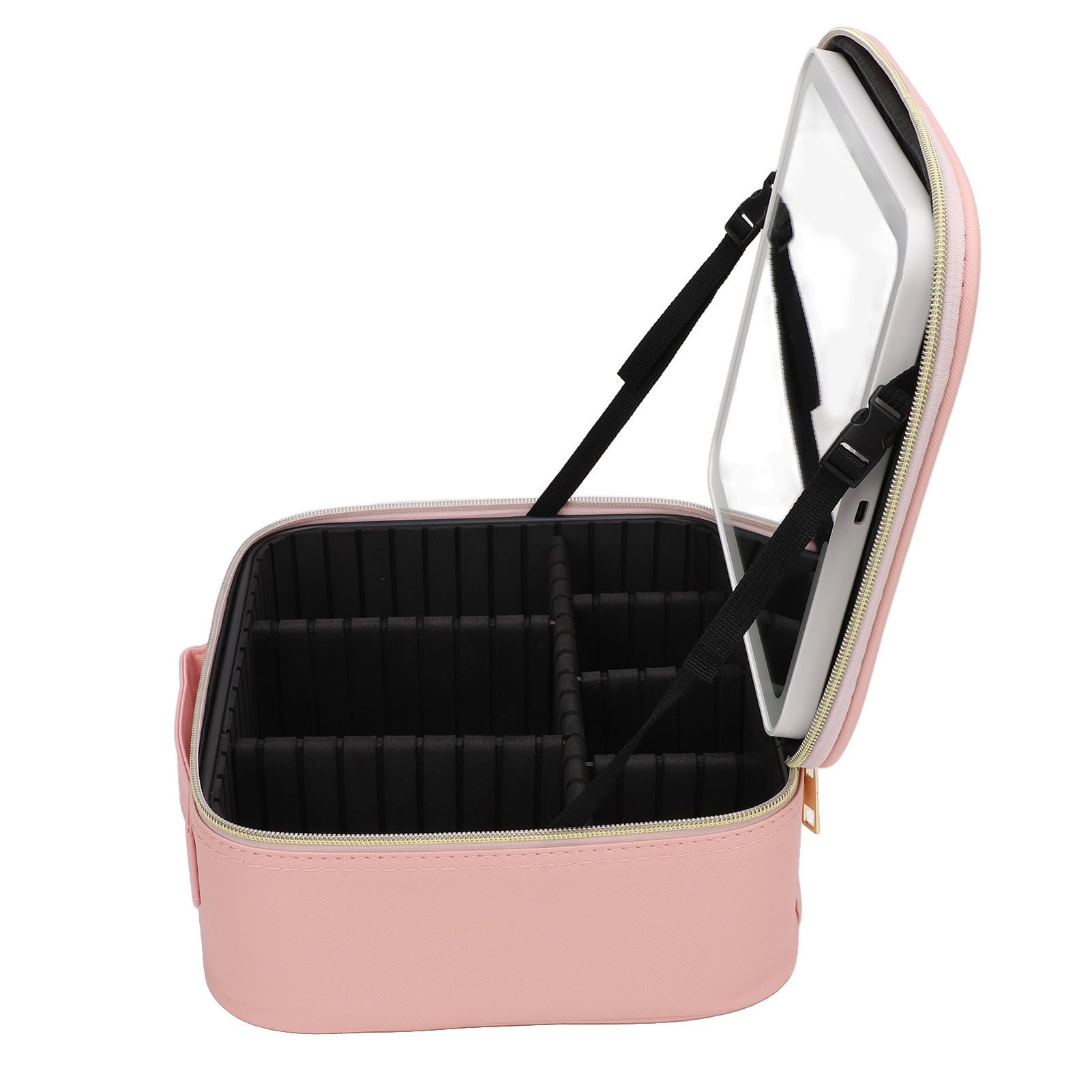 Portable LED Makeup Bag Multipurpose Stylish Large Capacity 3 Color Lights view 11