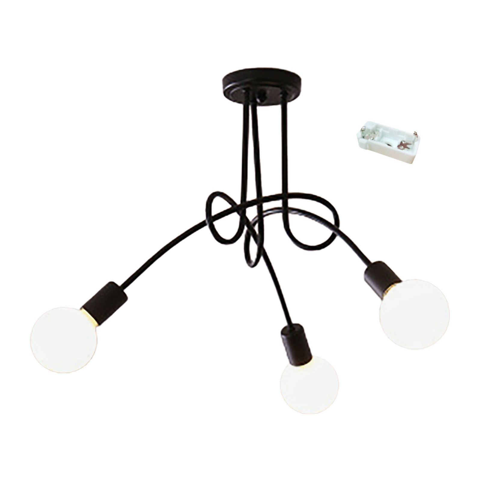 Modern Chandelier Iron Art Stylish Easy to Install Industrial Ceiling Light view 3