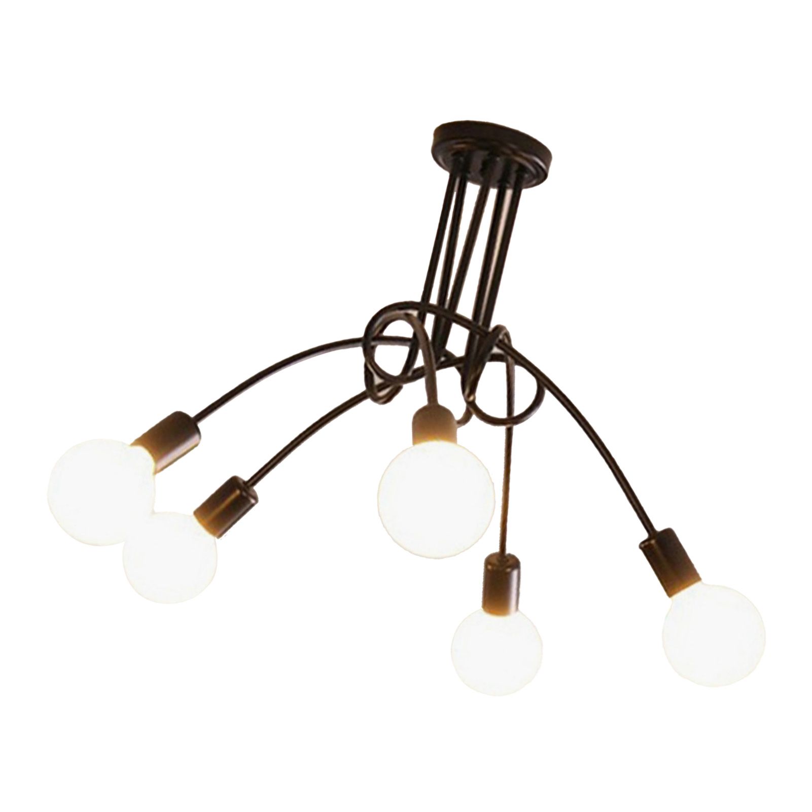Modern Chandelier Iron Art Stylish Easy to Install Industrial Ceiling Light