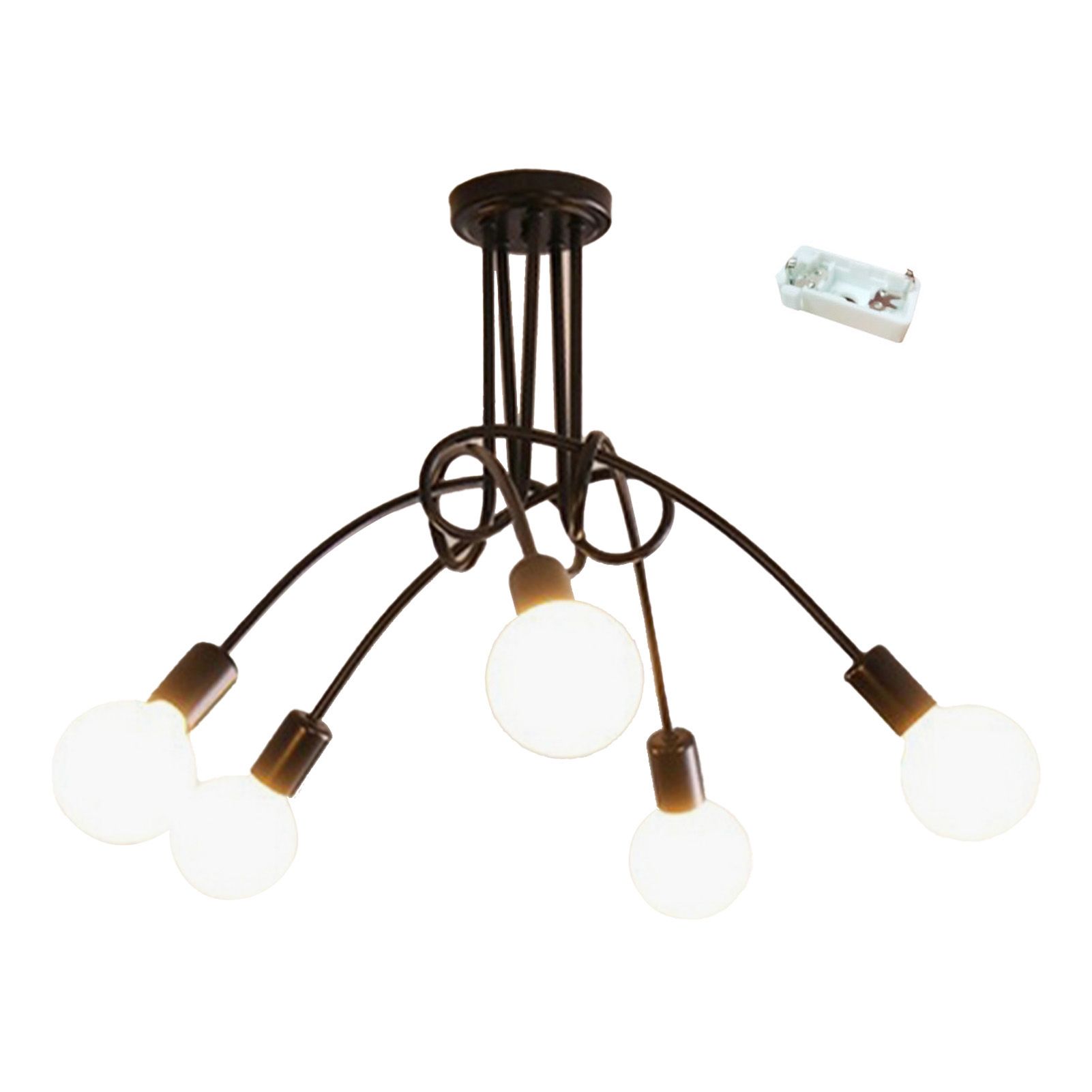 Modern Chandelier Iron Art Stylish Easy to Install Industrial Ceiling Light view 3