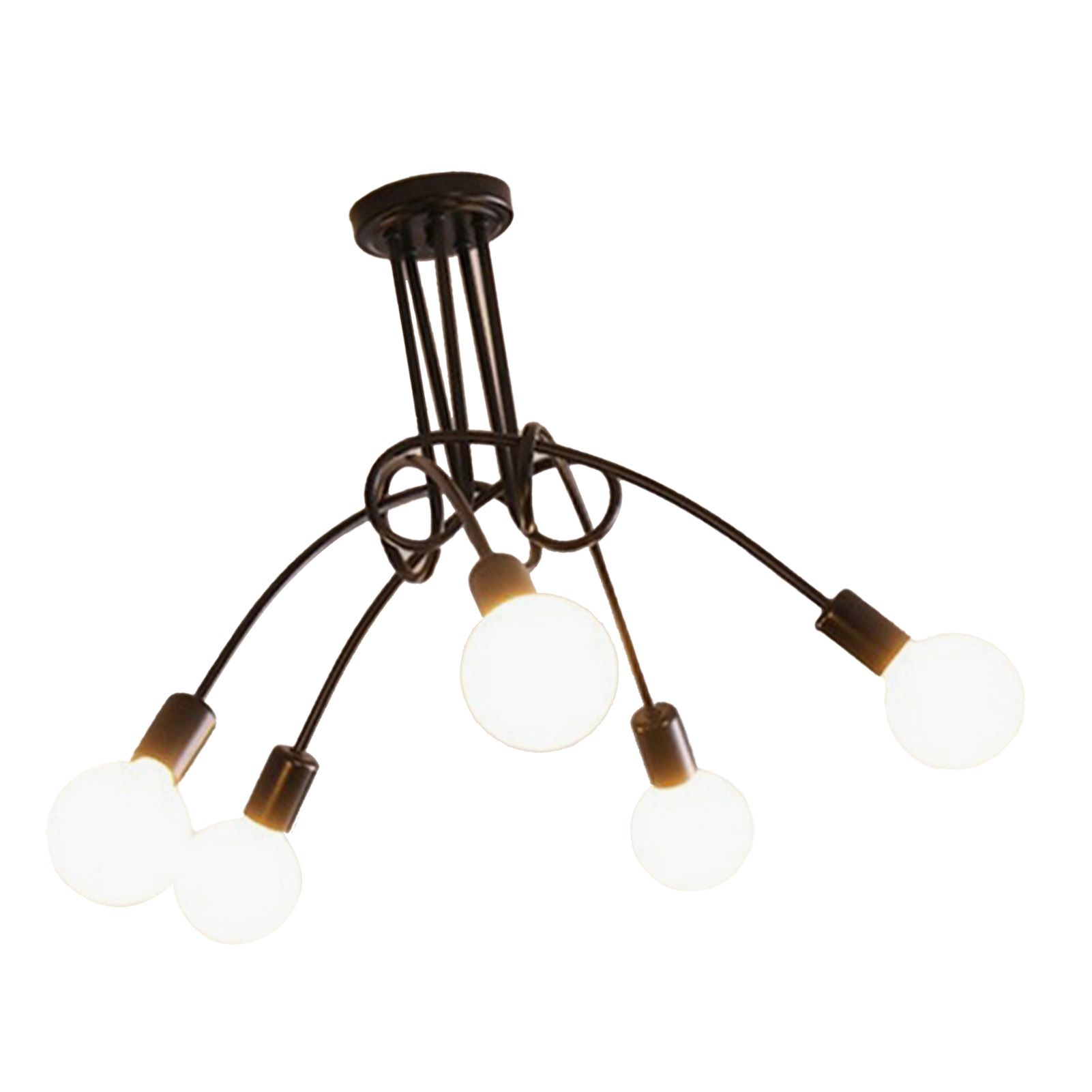 Modern Chandelier Iron Art Stylish Easy to Install Industrial Ceiling Light view 4