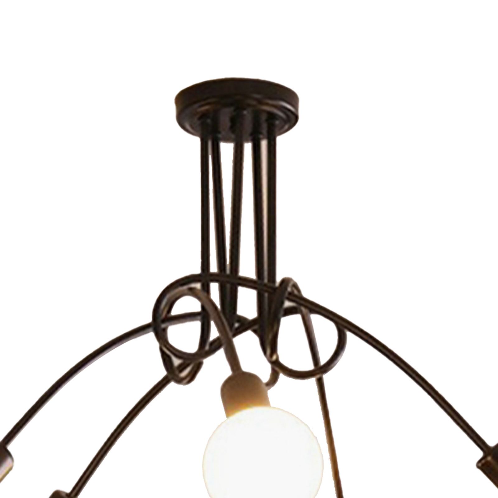 Modern Chandelier Iron Art Stylish Easy to Install Industrial Ceiling Light view 8