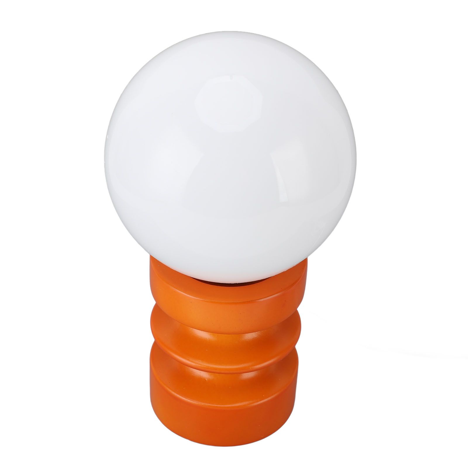 Retro Table Lamp Decorative Glass Lampshade Wooden Base USB Small Nightstand view 10