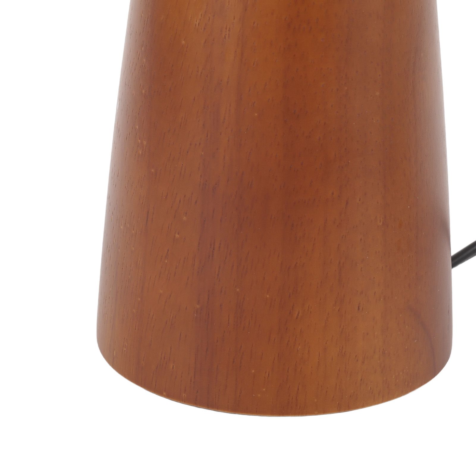 LED Desk Lamp Vintage Decorative Linen Lampshade Wood Frame Bedside Reading view 7