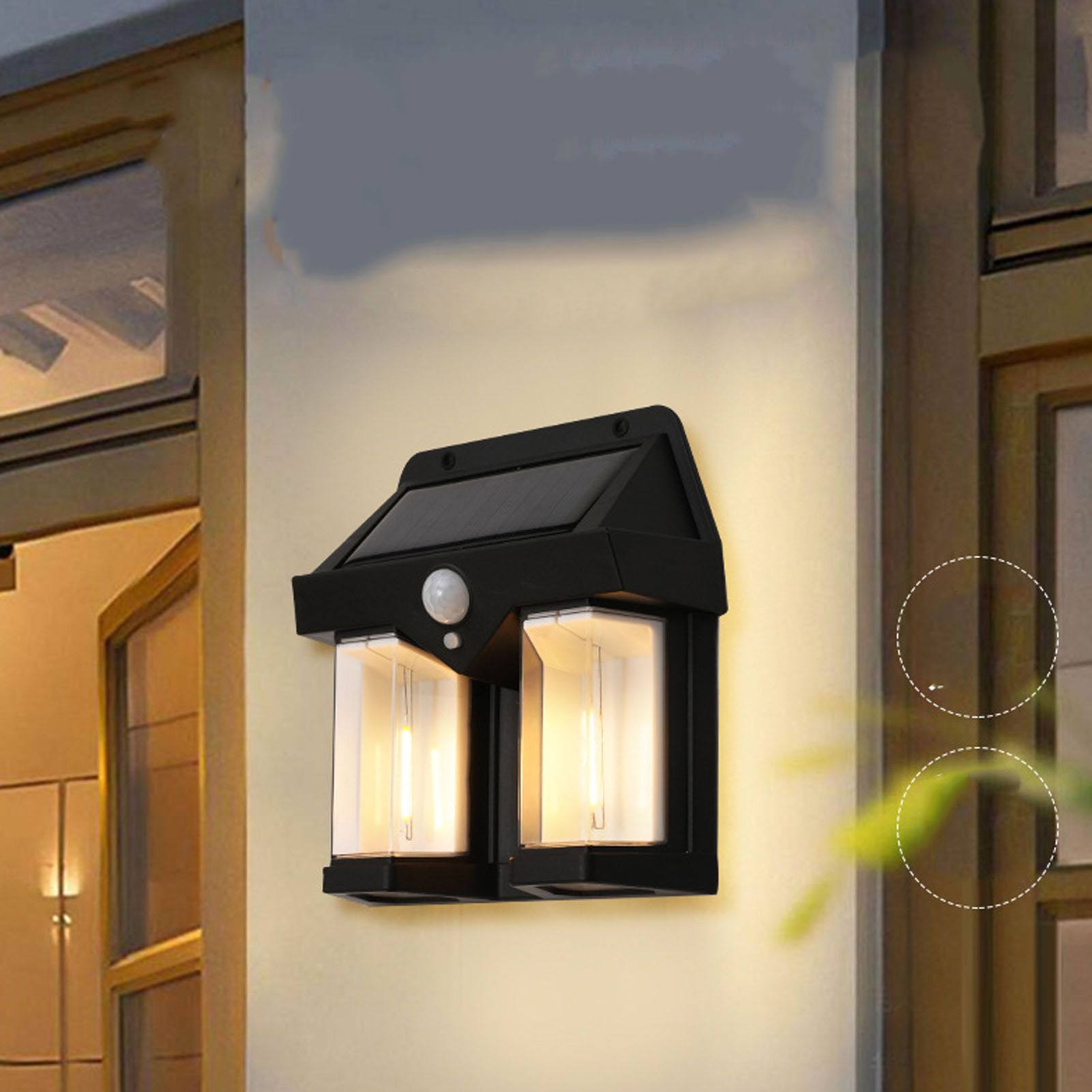 Solar Wall Lamp Waterproof Human Body Induction High Brightness Outdoor view 9