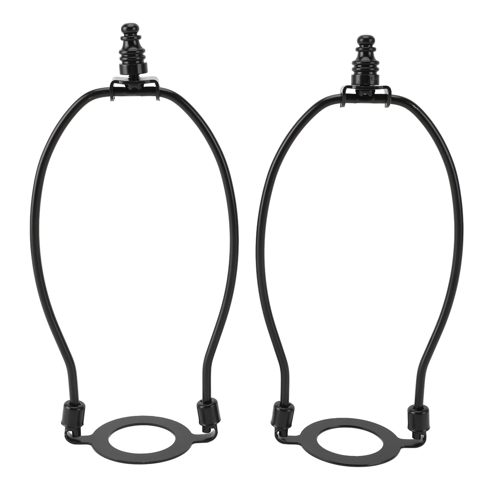 2Pcs Adjustable Lamp Shade Harps Holder Kit with E26 Light Base Metal view 3