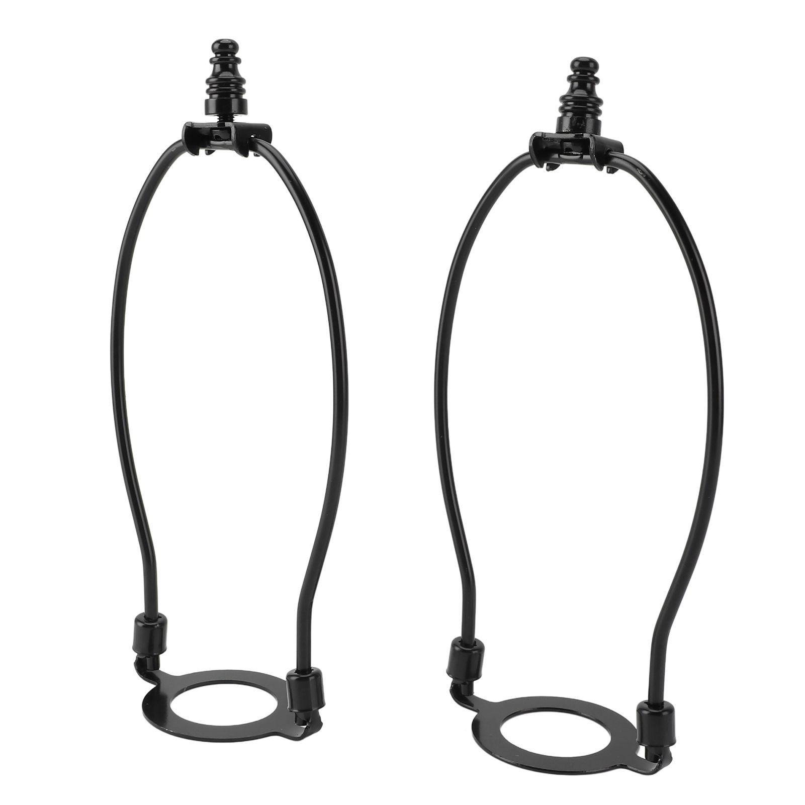 2Pcs Adjustable Lamp Shade Harps Holder Kit with E26 Light Base Metal view 8
