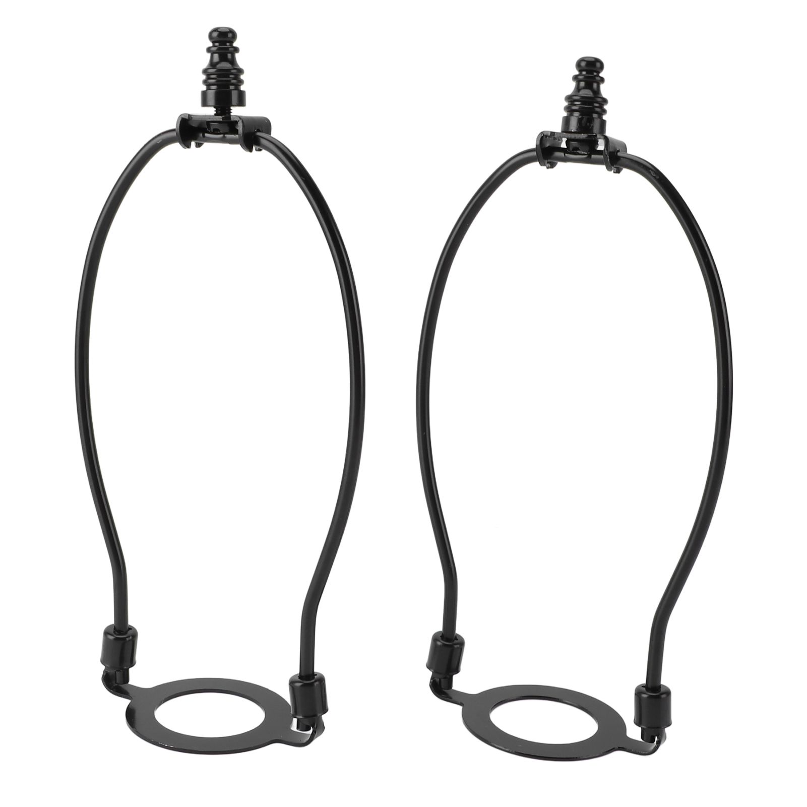 2Pcs Adjustable Lamp Shade Harps Holder Kit with E26 Light Base Metal view 10