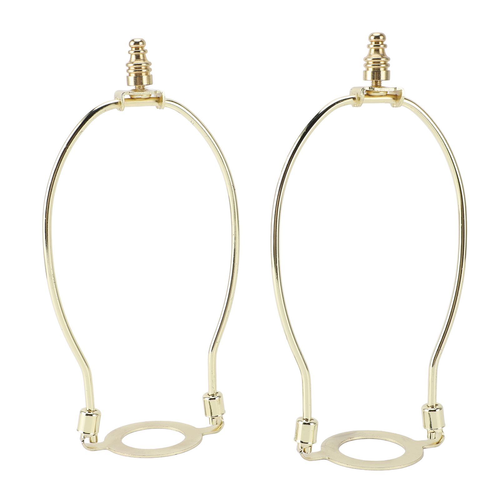 2Pcs Adjustable Lamp Shade Harps Holder Kit with E26 Light Base Metal view 6
