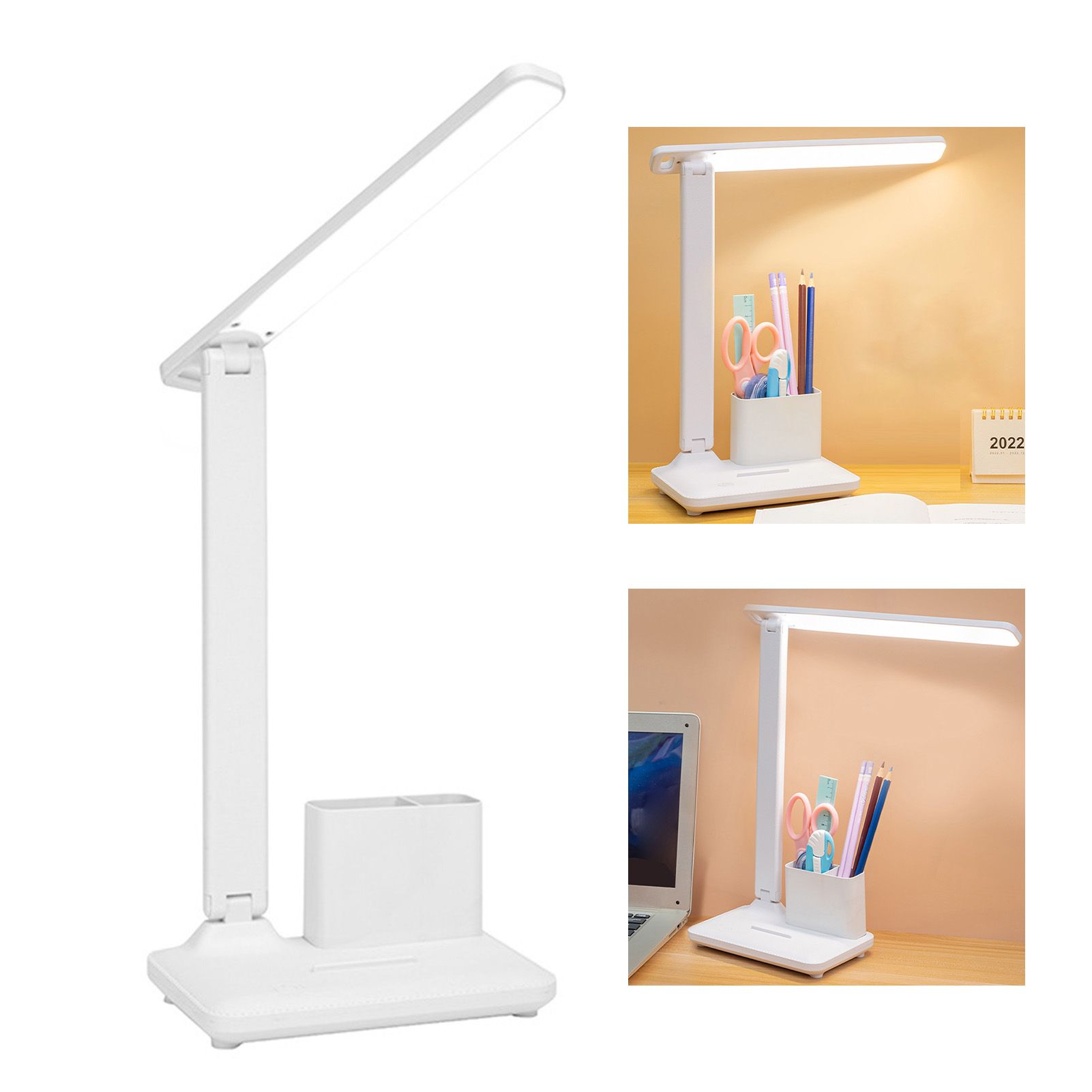 LED Touch Desk Lamp Dimmable 3 Color Temperature Foldable Eye Caring Table view 4
