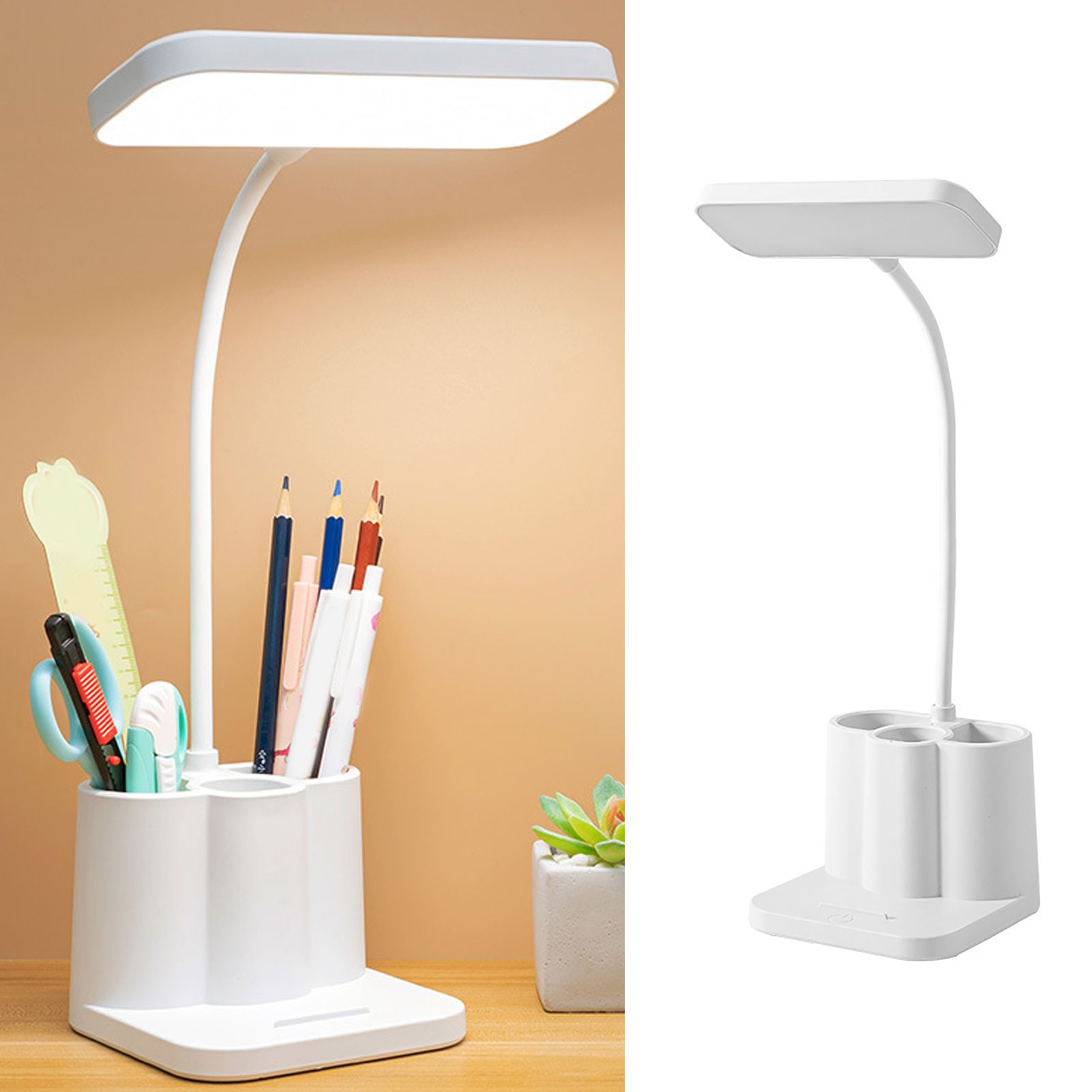 Desk Lamp Dimmable Color Adjustable Dormitory Desk Lamp Eye Protection Bedside view 8