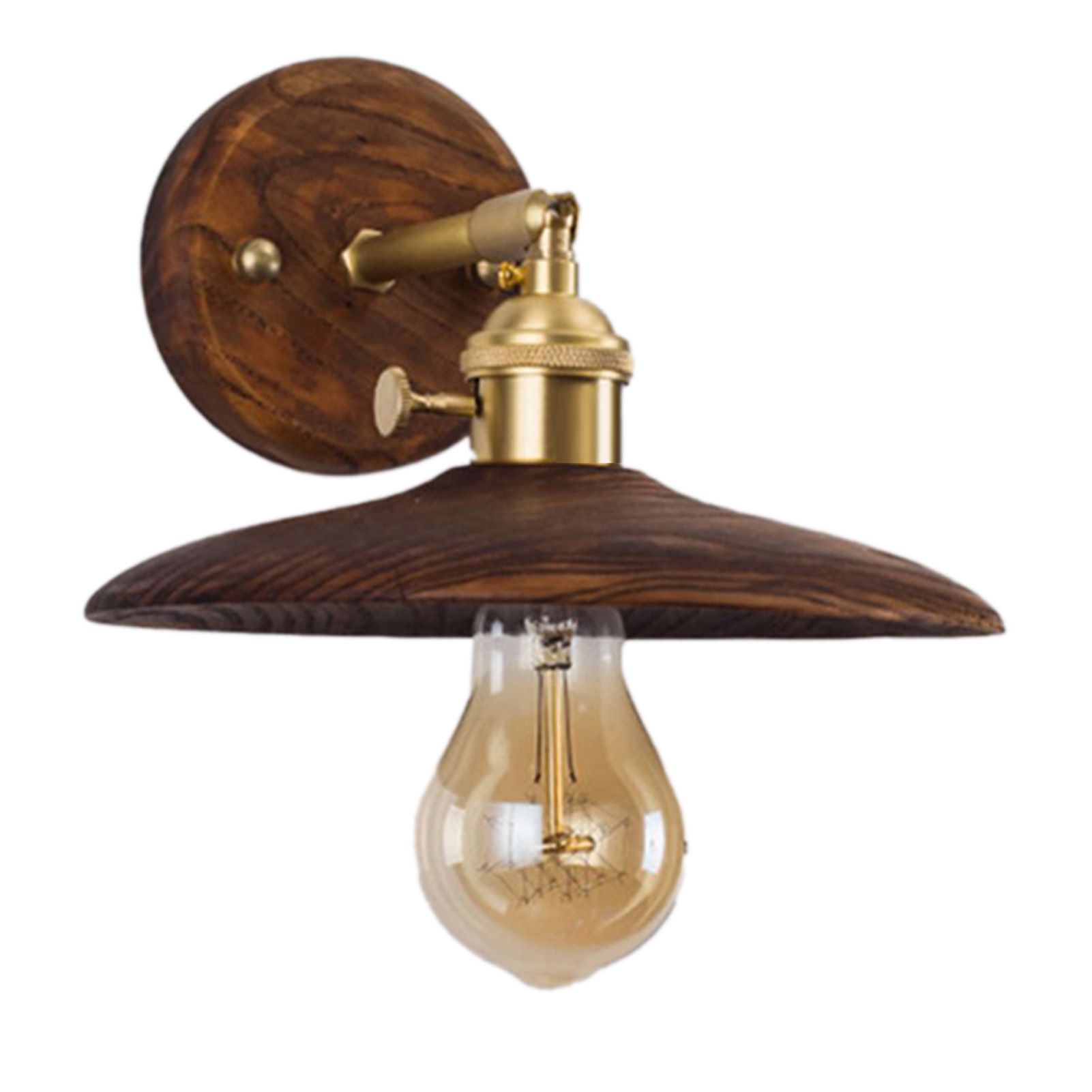 Retro Wall Lamp Industrial Vintage Copper Wall Sconces Lighting for Bedroom view 4