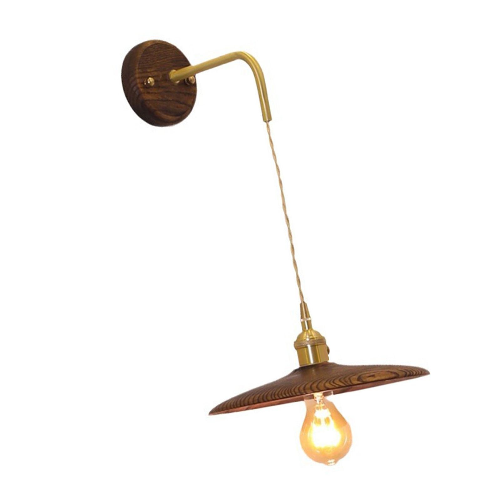 Retro Wall Lamp Industrial Vintage Copper Wall Sconces Lighting for Bedroom view 4