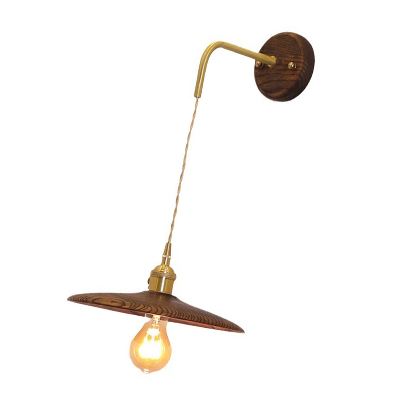 Retro Wall Lamp Industrial Vintage Copper Wall Sconces Lighting for Bedroom view 6