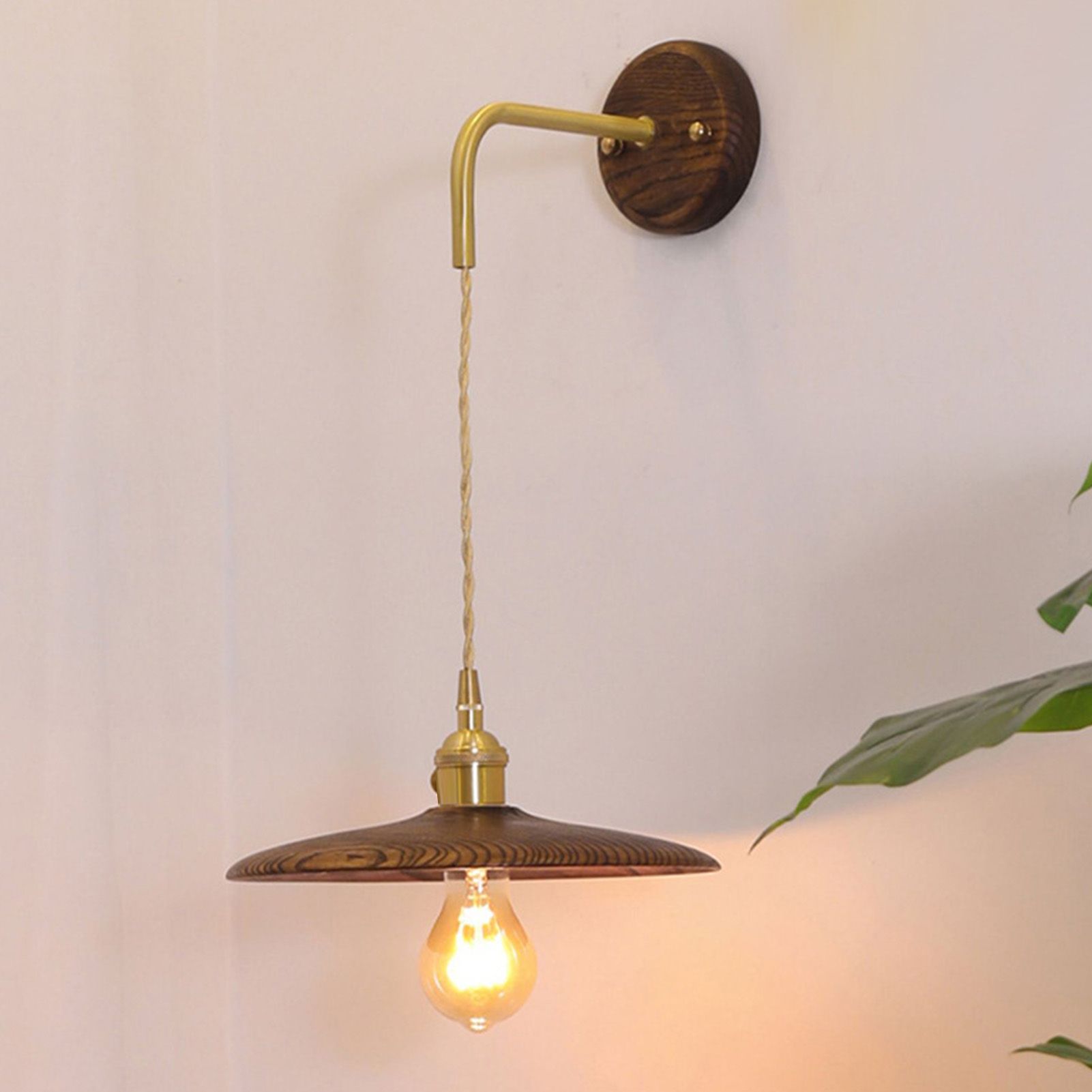 Retro Wall Lamp Industrial Vintage Copper Wall Sconces Lighting for Bedroom view 8
