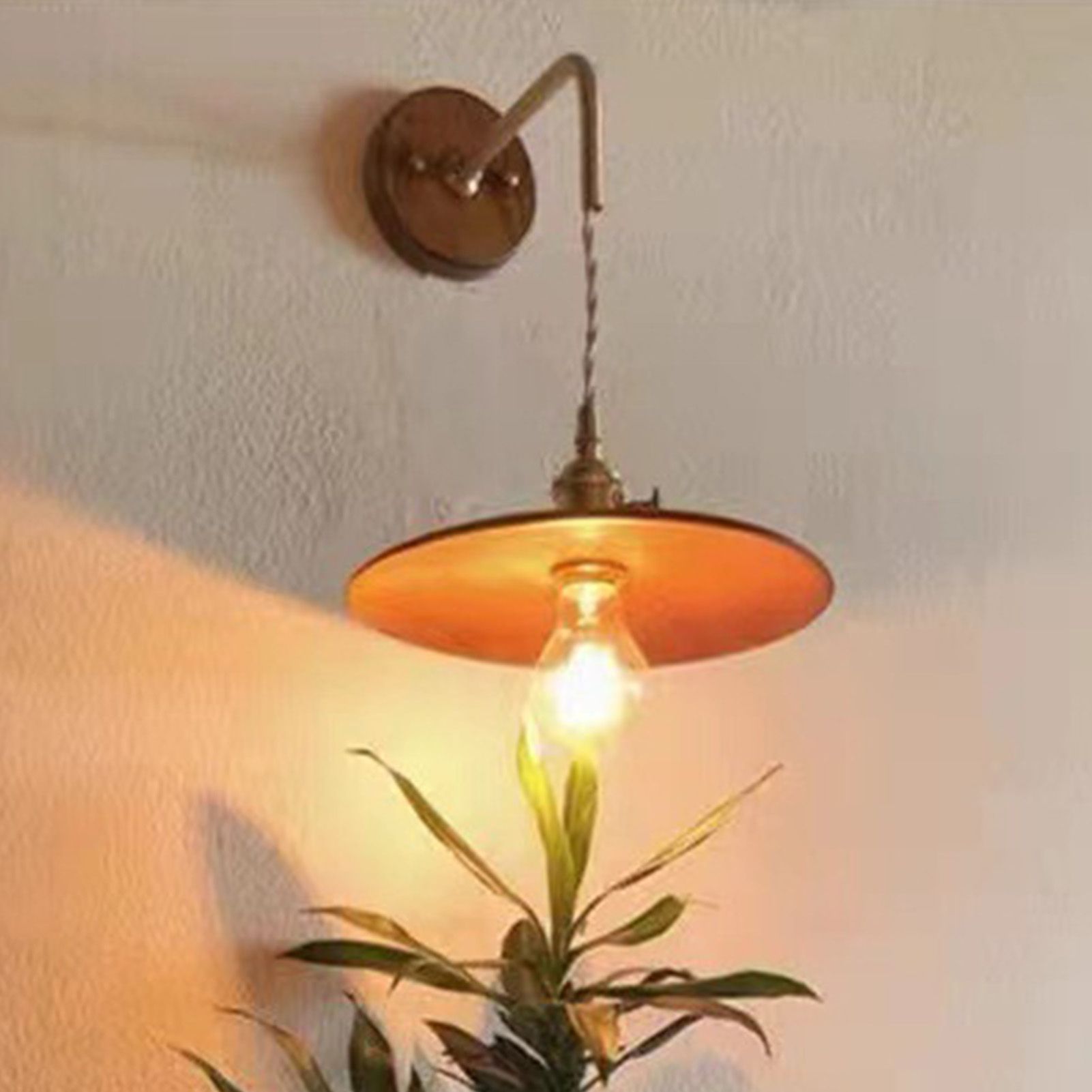 Retro Wall Lamp Industrial Vintage Copper Wall Sconces Lighting for Bedroom view 9