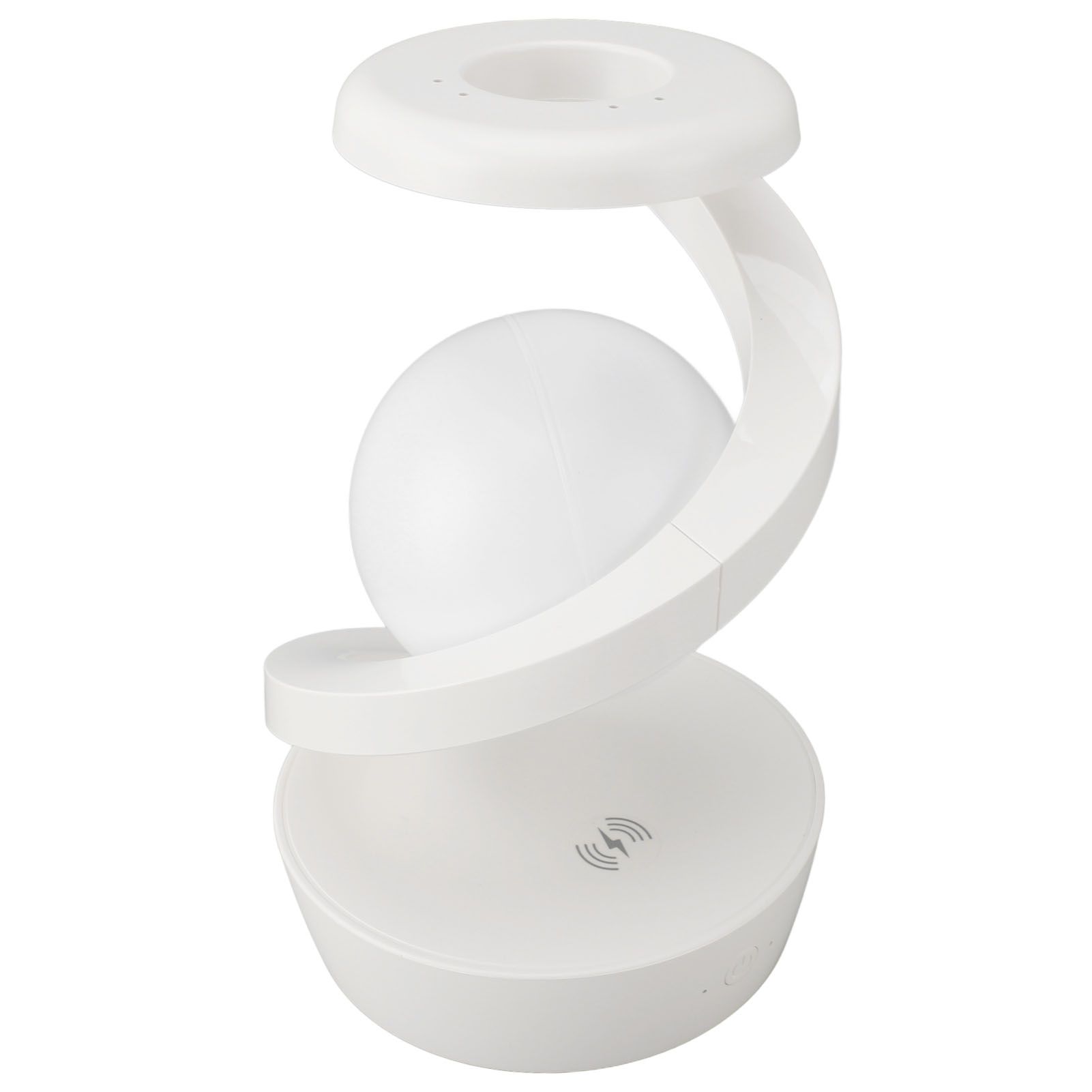 Modern Spiral Bedside Lamp Innovative 3D Visual Levitation Ball Wireless view 4