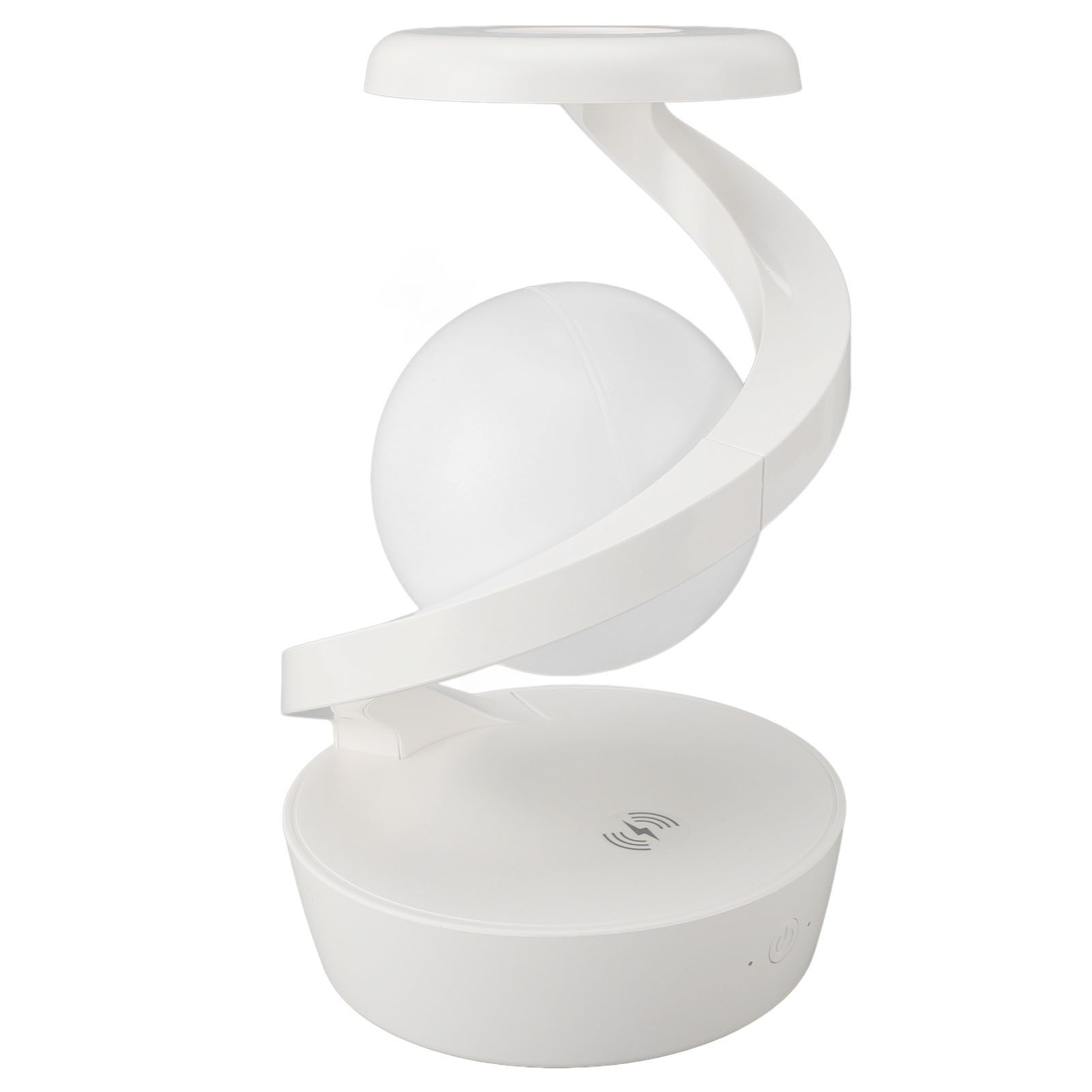 Modern Spiral Bedside Lamp Innovative 3D Visual Levitation Ball Wireless view 6