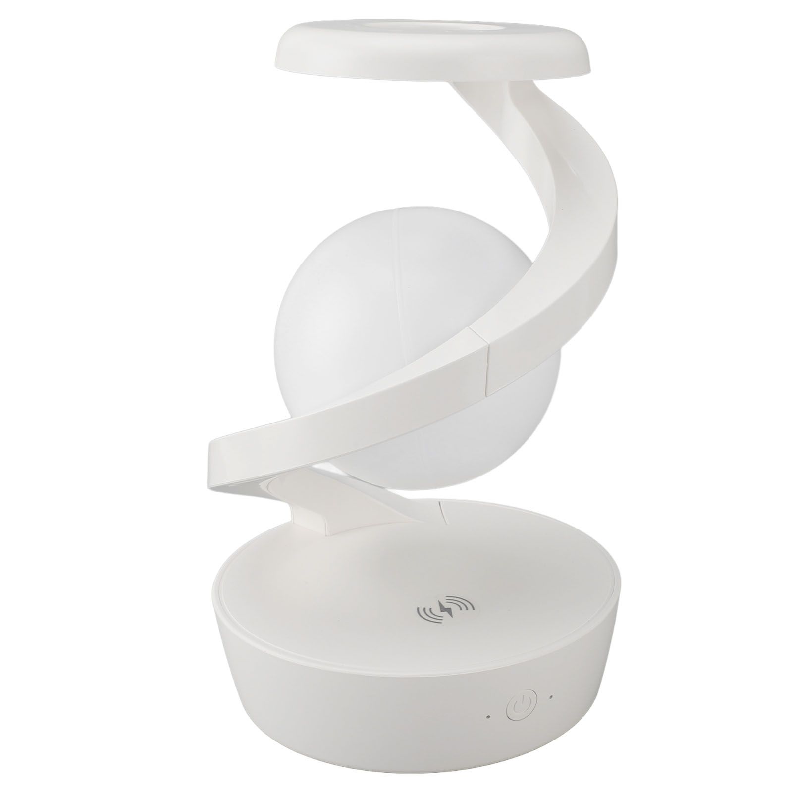 Modern Spiral Bedside Lamp Innovative 3D Visual Levitation Ball Wireless view 8