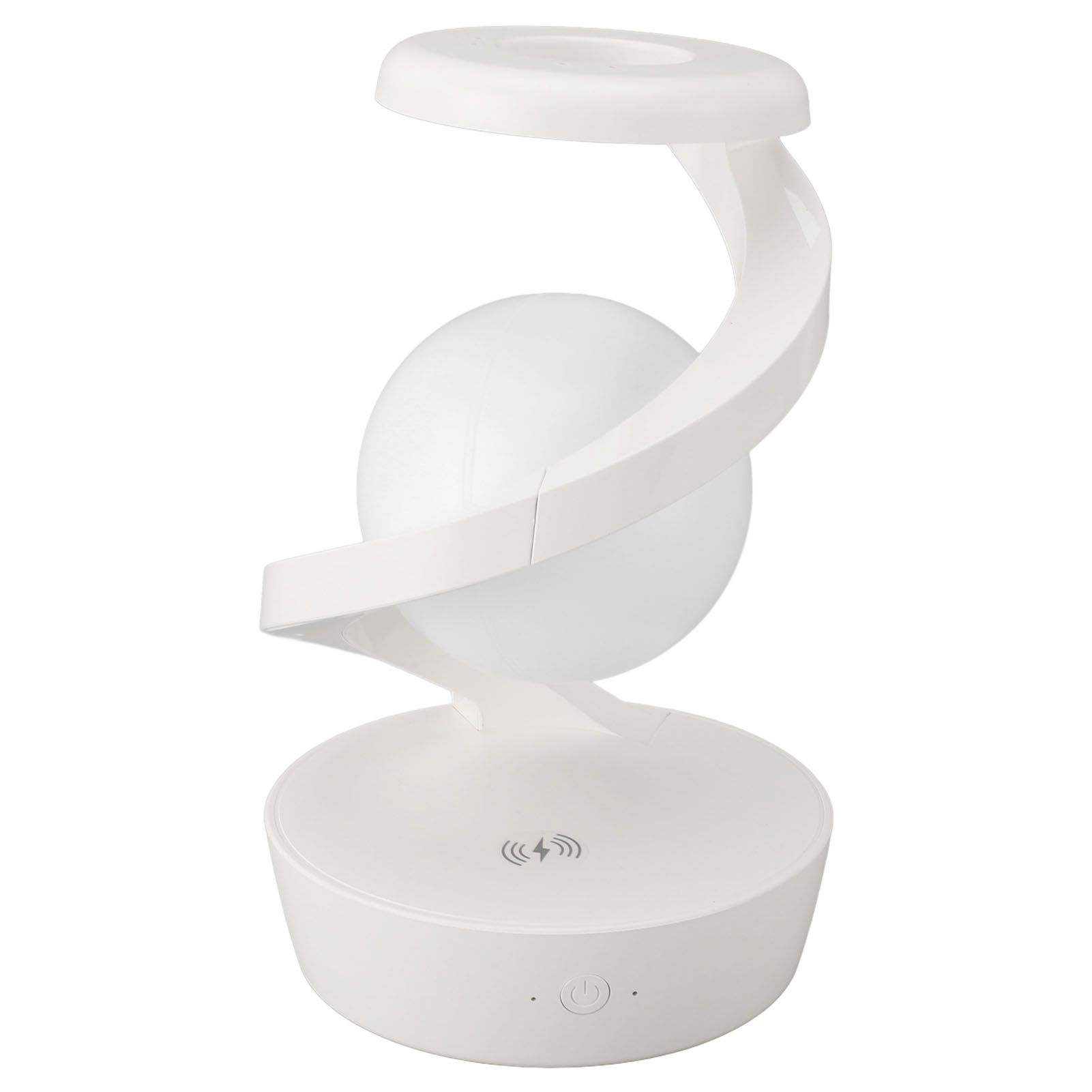 Modern Spiral Bedside Lamp Innovative 3D Visual Levitation Ball Wireless view 9