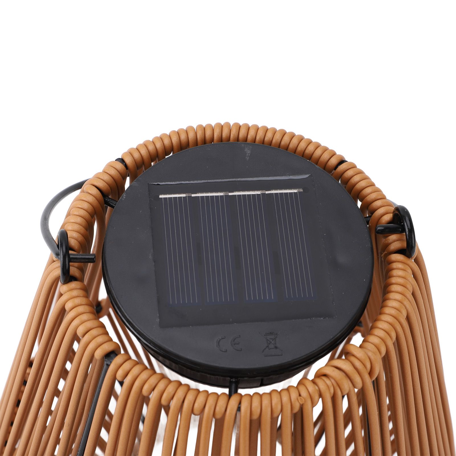 Solar Lantern IP44 Waterproof Decorative Woven Outdoor Hanging Light for view 7