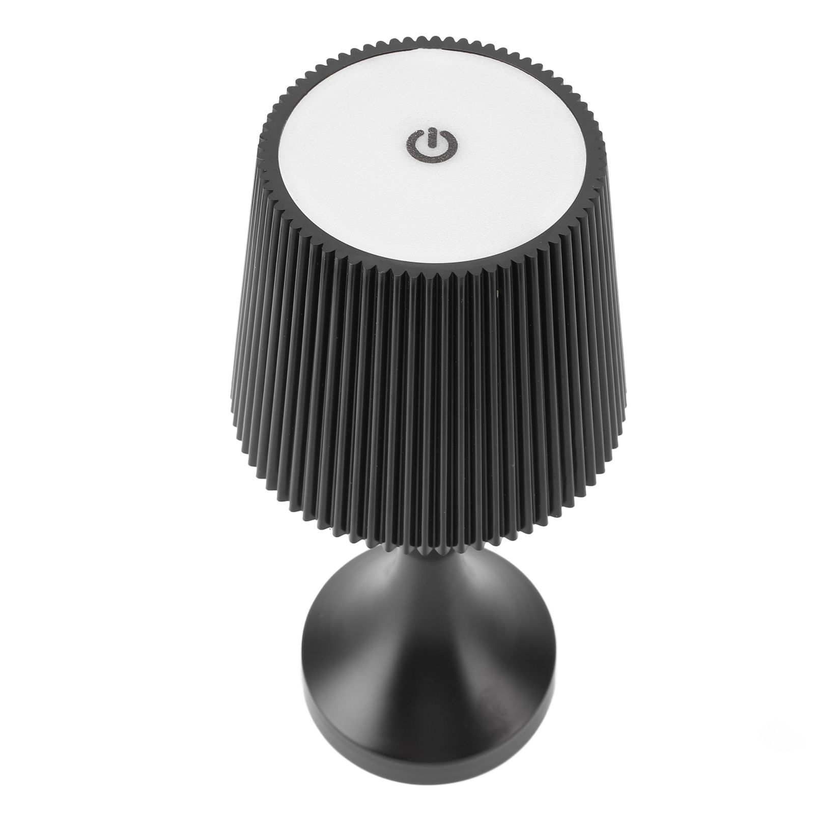 LED Cordless Table Lamp Iron Plastic Pleated Touch Control Stepless Dimmable view 8