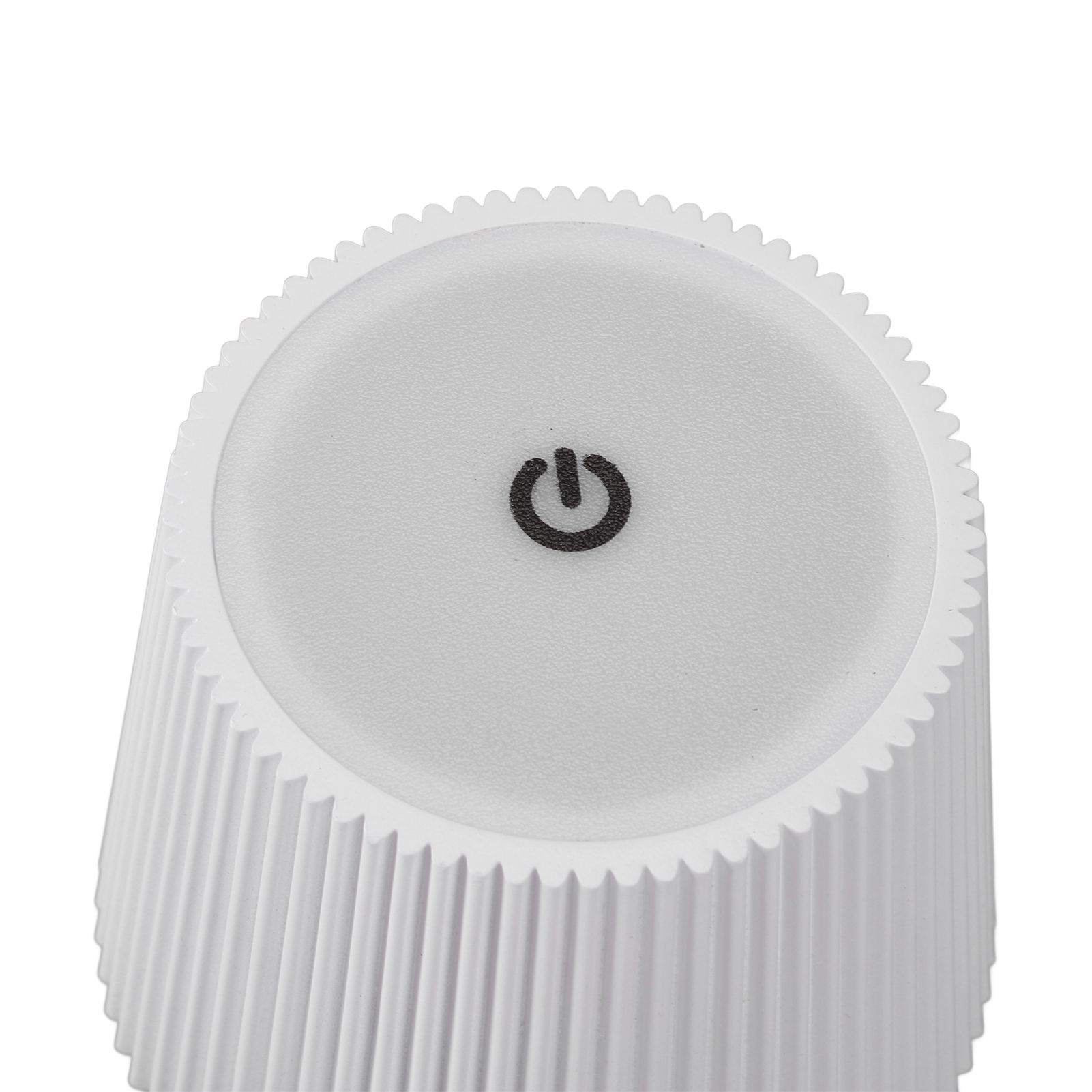 LED Cordless Table Lamp Iron Plastic Pleated Touch Control Stepless Dimmable view 2